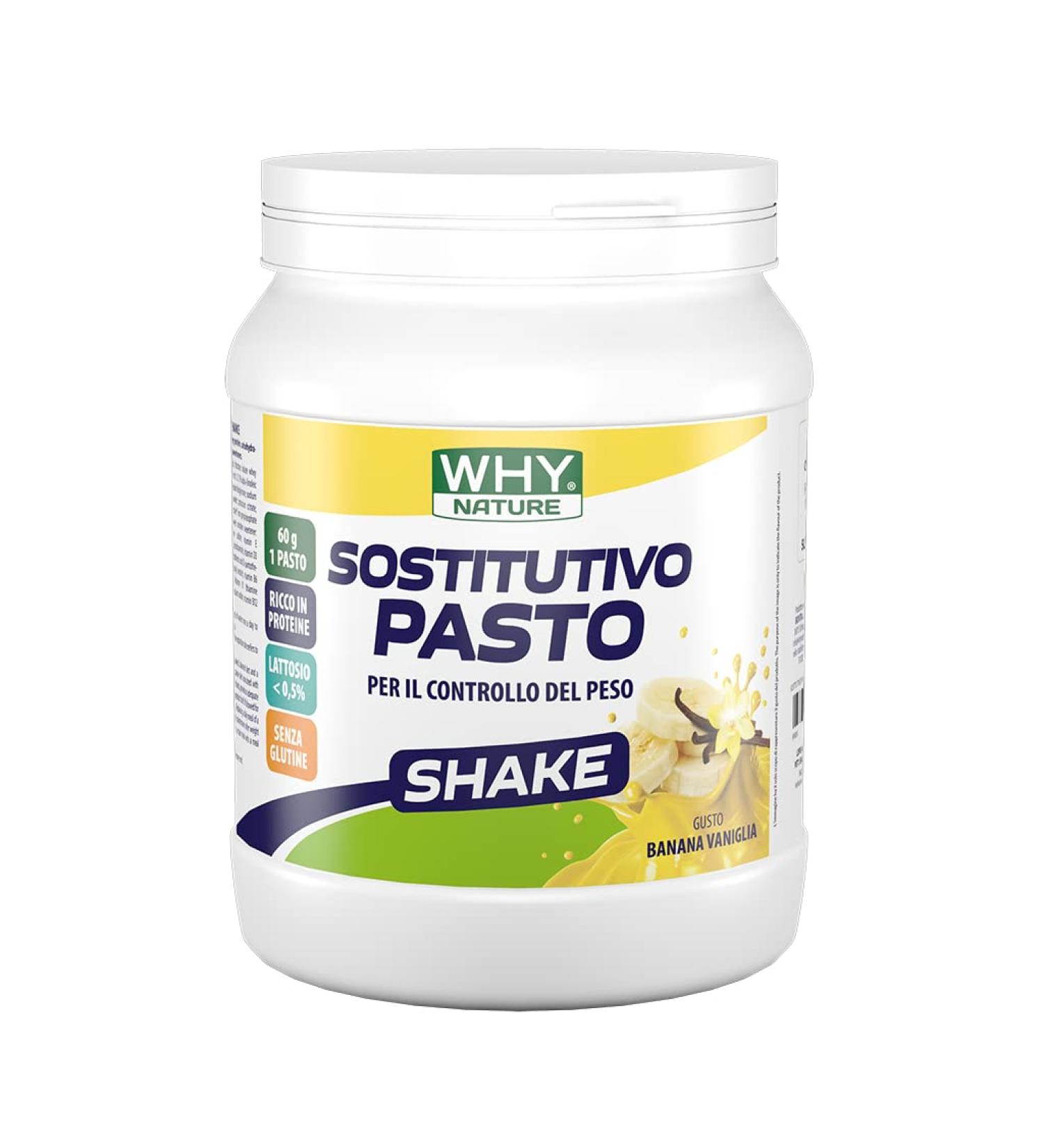  WHY NATURE Why Nature Pasto Shake Substitute Gusto Banana Vanilla 480g gluten free - Buy Online on GoSupps.com