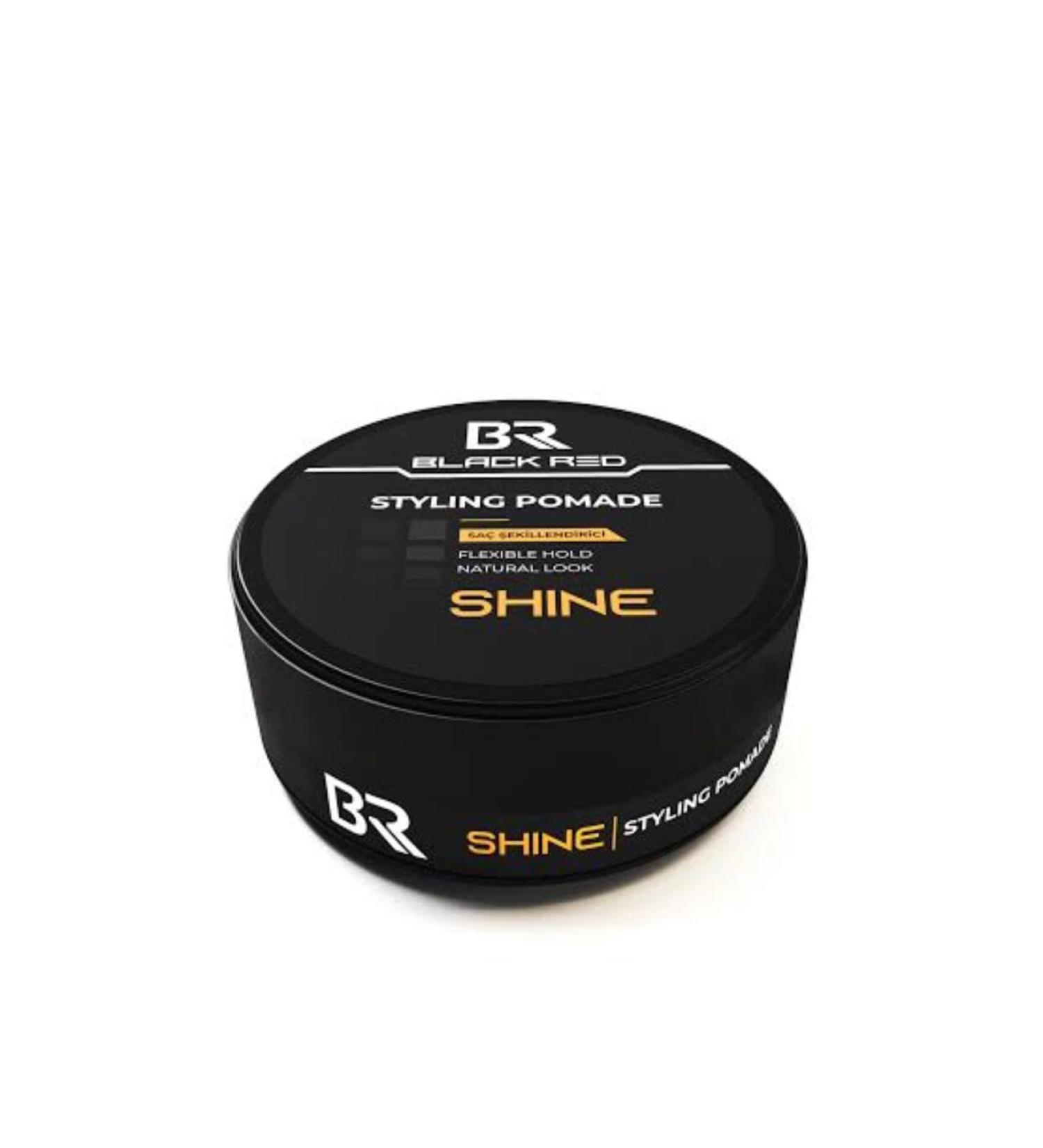 BLACK RED Styling Pomade Flexible hold Natural Look Shine Hair Wax 120 ml 4 05 fl.oz.