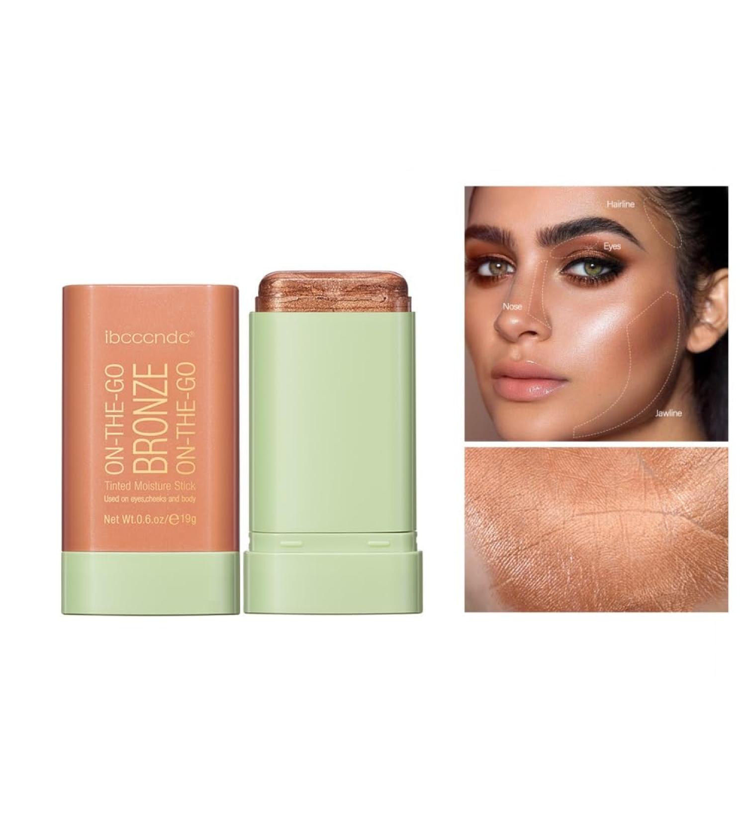 Ultimate Multi-Use Tied Moisture Bronze Stick | Soft Cream Blush Contour & Highlighter | Rich Glow Makeup Stick - 1g - Buy Online on GoSupps.com