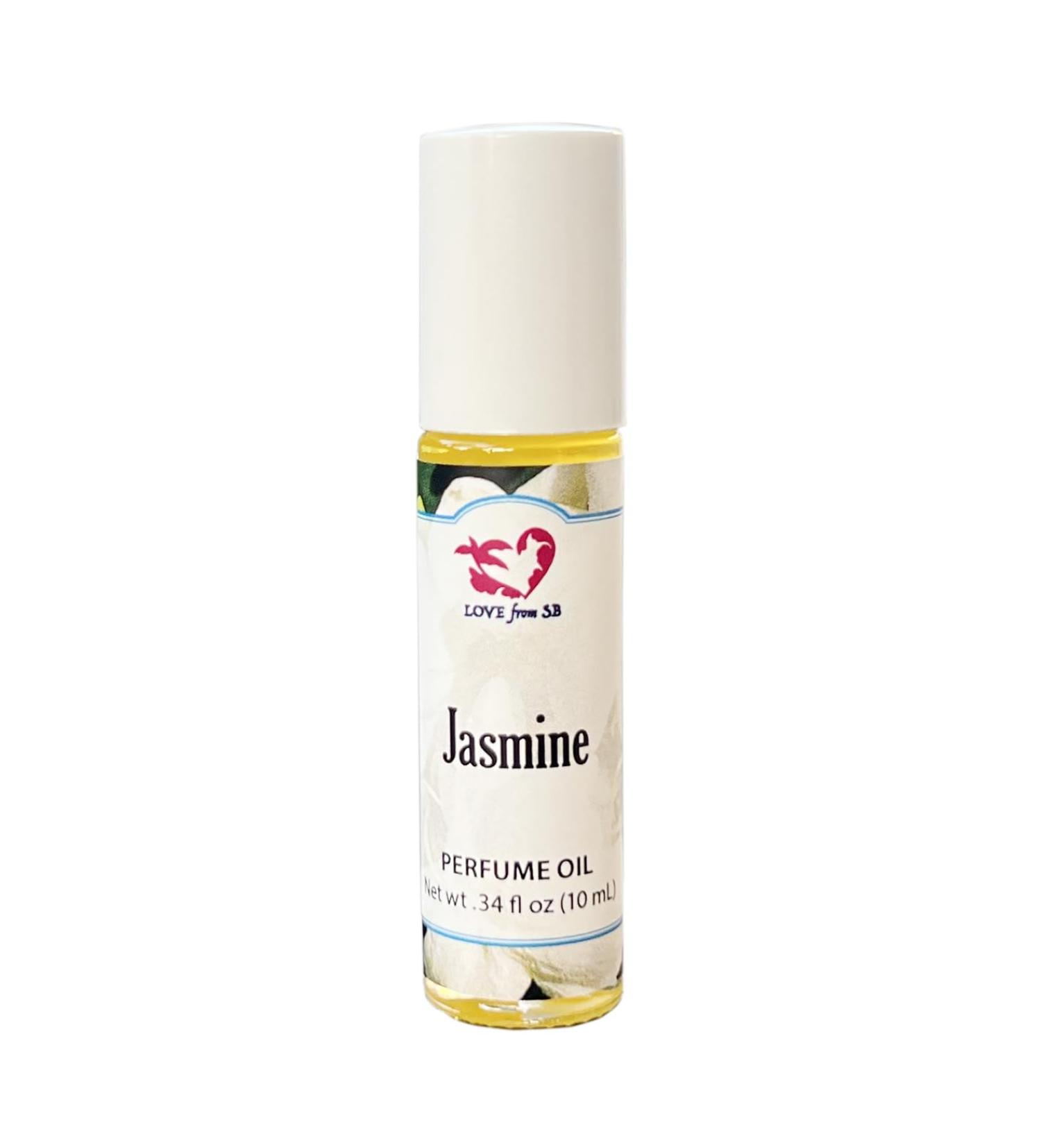 Jasmine Perfume Oil | .03 oz/10 ml Roll On Bottle with Organic Jojoba Oil | Made in Santa Barbara California (Jasmine) - Buy Online on GoSupps.com