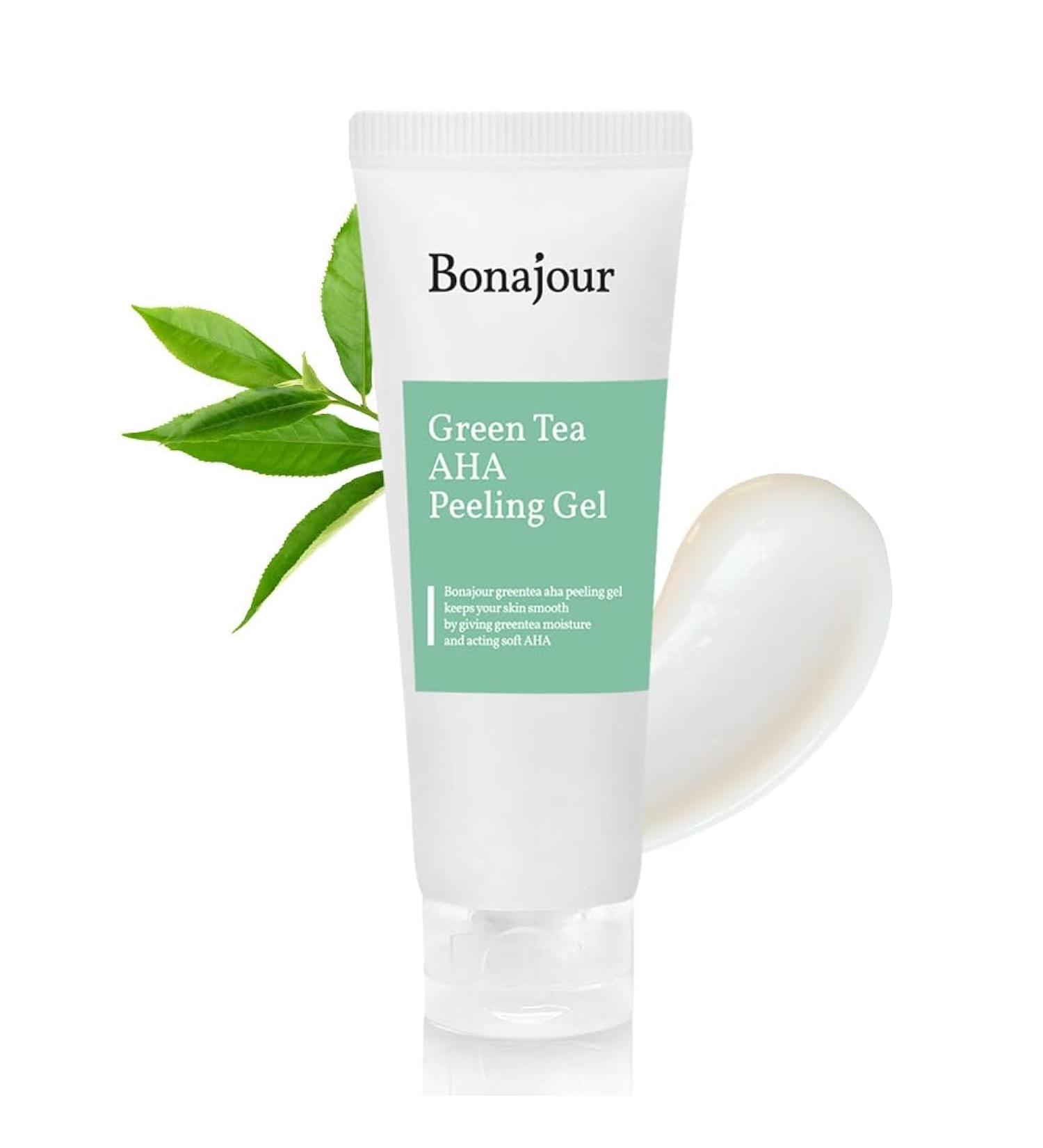 Buy BONAJOUR Green Tea AHA Peeling Gel - Best Korean Vegan Exfoliator | Deep Facial Exfoliating Gel 5.1Fl.oz - International Shipping Available - Buy Online on GoSupps.com