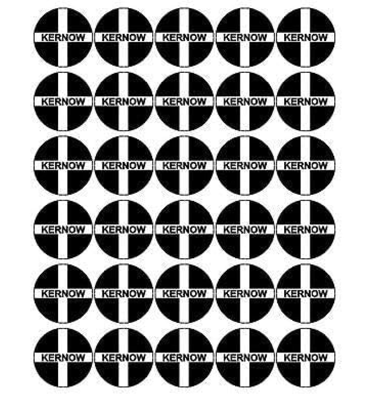 30x CORNISH EDIBLE PREMIUM CUPCAKE CAKE TOPPERS CORNWALL ST PIRANS DAY KERNOW D5