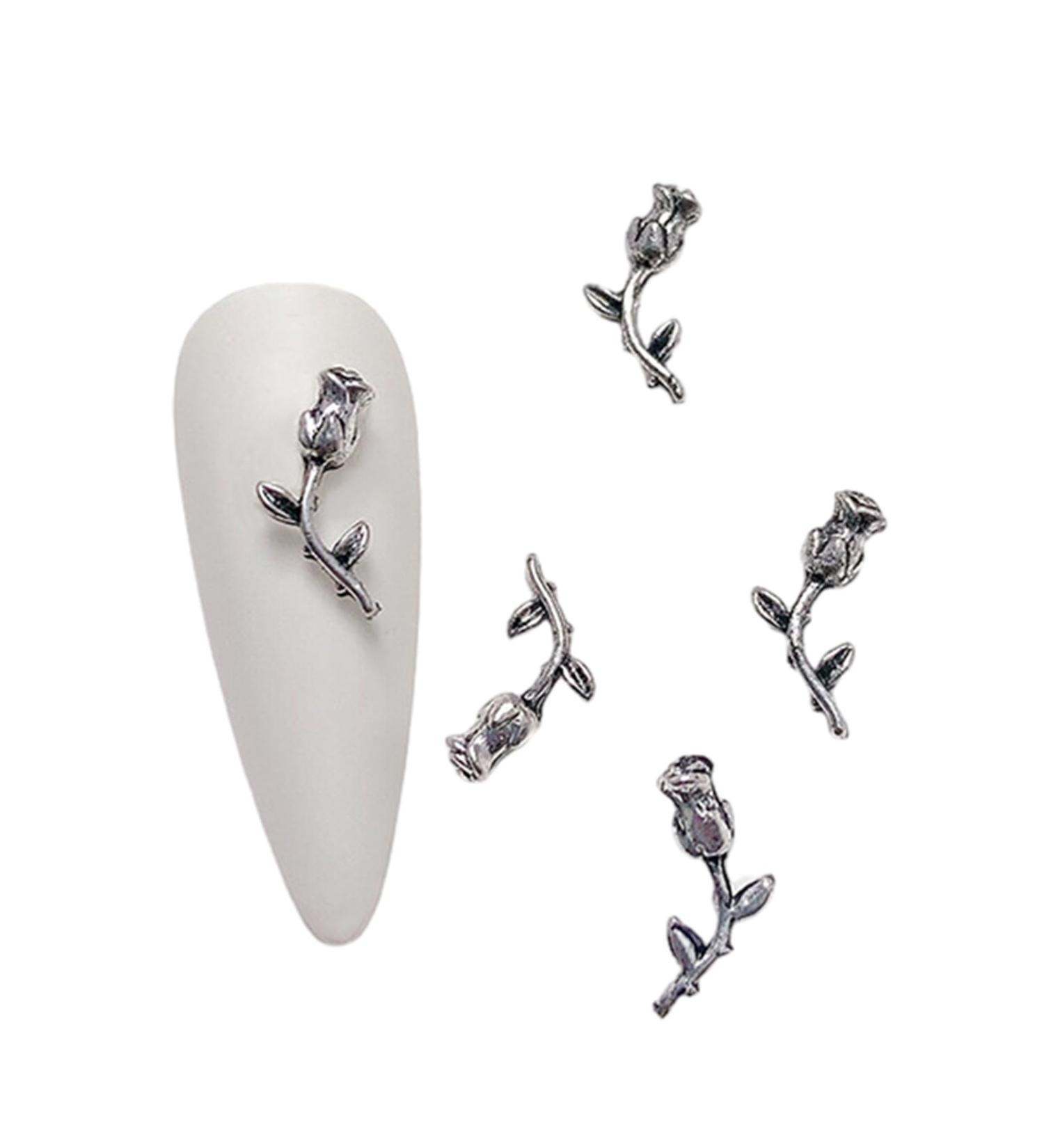 Nail Art Decoration Tips Ornament Metal Alloy Nail Art Decals Pendant Manicure Accessories Eye Catching For Girls Nail Art Accessories Decoration Decals Craft Supplies Jewelry For Girls Crystal - Buy Online on GoSupps.com