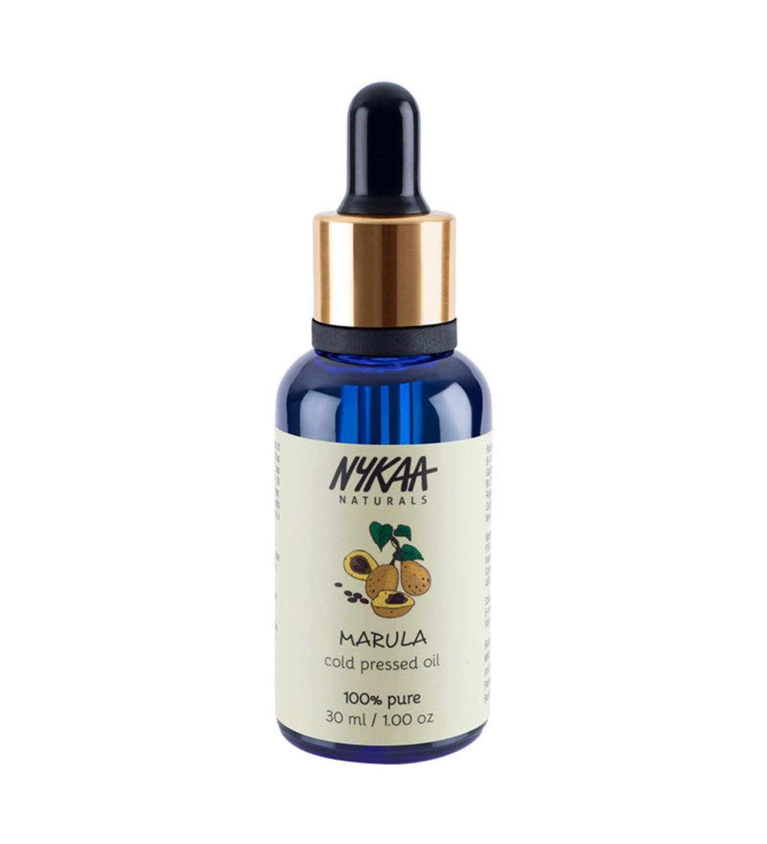 Nykaa Naturals 100% Pure Cold Pressed Marula Oil - Ideal Skincare Face Oil for Dry & Sensitive Skin - 1 oz - Cruelty-Free - Buy Online on GoSupps.com
