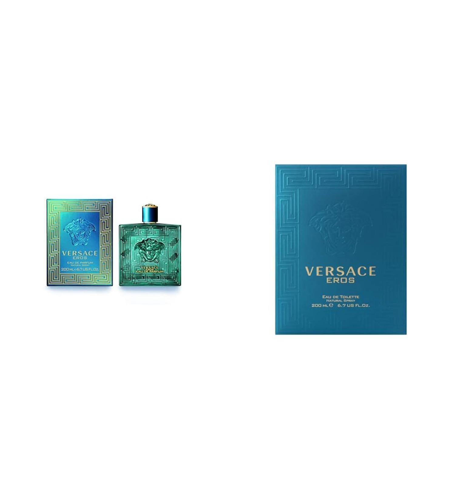 Versace Eros for Men Eau de Parfum Spray 6.7 Ounce & Eros for Men 6.7 oz Eau de Toilette Spray - Buy Online on GoSupps.com