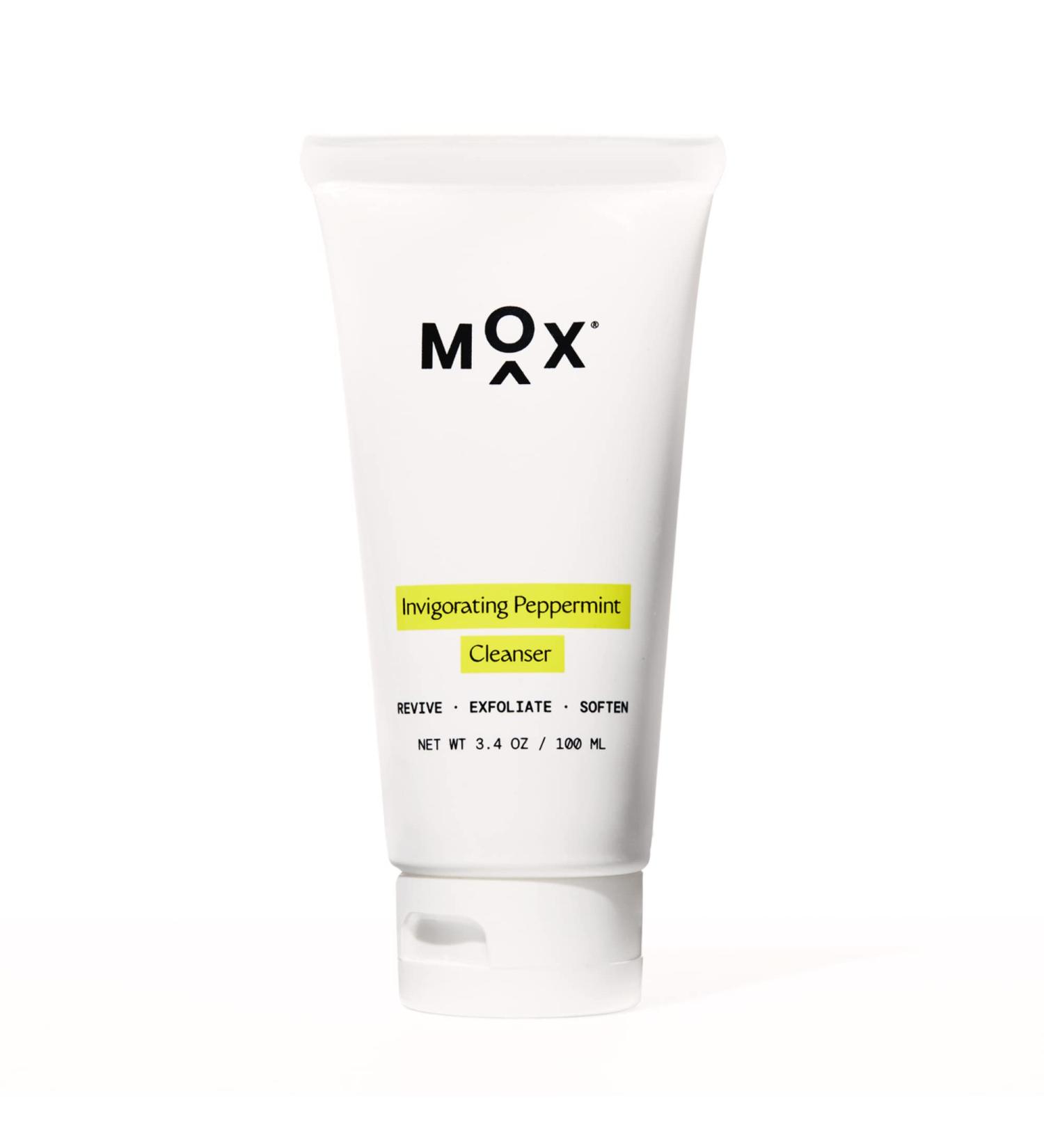 Mox Skincare Hydrating Mint Face Cleanser (3.4 oz) | Exfoliating Daily Face Wash | Unclog Pores with Salicylic Acid 3.4 Ounce (Pack of 1) - Buy Online on GoSupps.com
