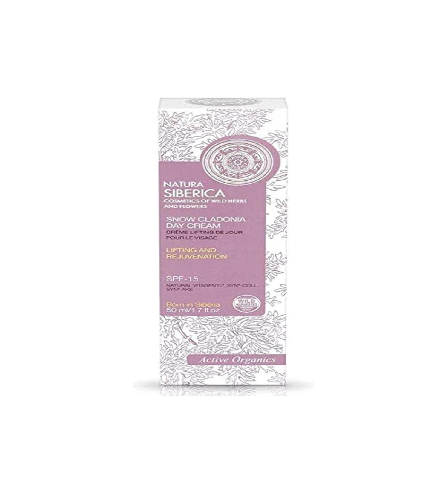 Natura Siberica Snow Cladonia Natural Day Cream Active Organics 50ml