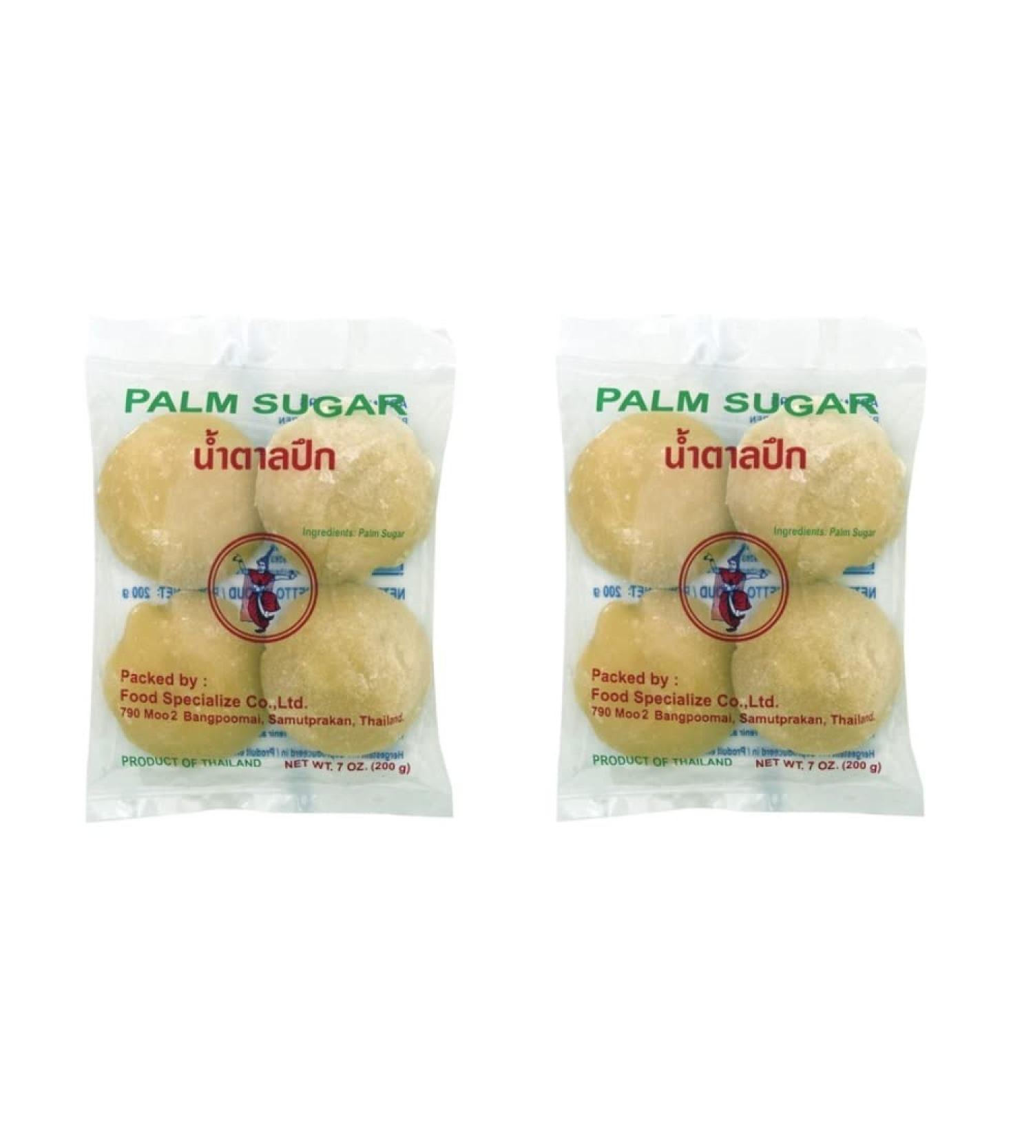 Palm Sugar Pamai Pai Double Pack: 2 x 200g Sugar Palm Sugar Thai Dancer in slices