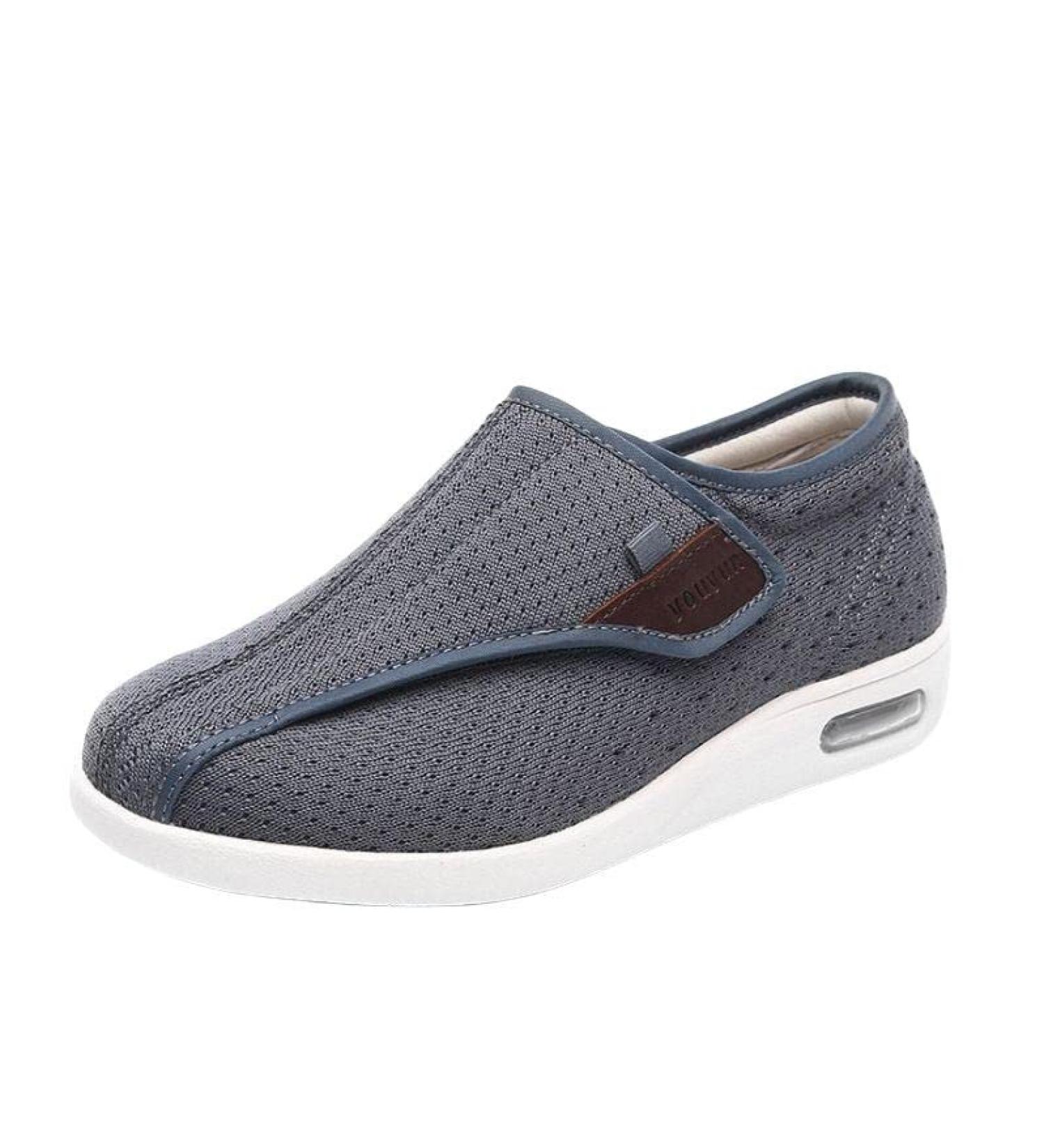 Men's Summer Lightweight Anti-Slip Diabetic Slippers - Arch Support, Non-Slip, Breathable Mesh - Grey - Size 7.5 - Buy Online on GoSupps.com