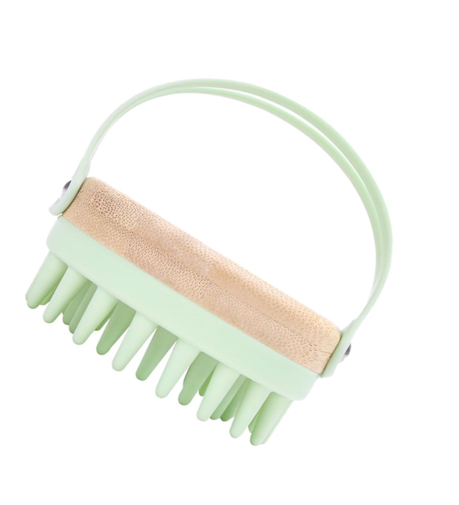 Premium Shampoo Brush & Scalp Massager - 8.4x8x7.4cm Green | Perfect for Body & Hair Care | International Shipping Available - Buy Online on GoSupps.com