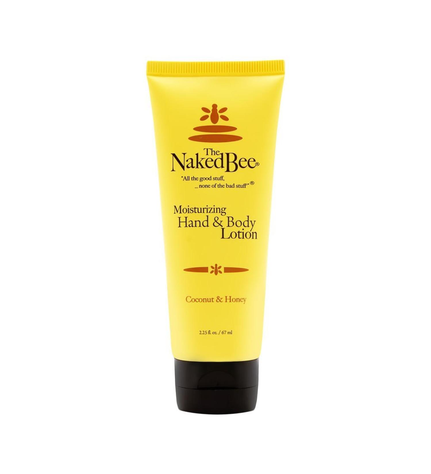 The Naked Bee Coconut & Honey Hand and Body Lotion - 2.25 oz - Nourishing Moisturizer for All Skin Types - Buy Online on GoSupps.com