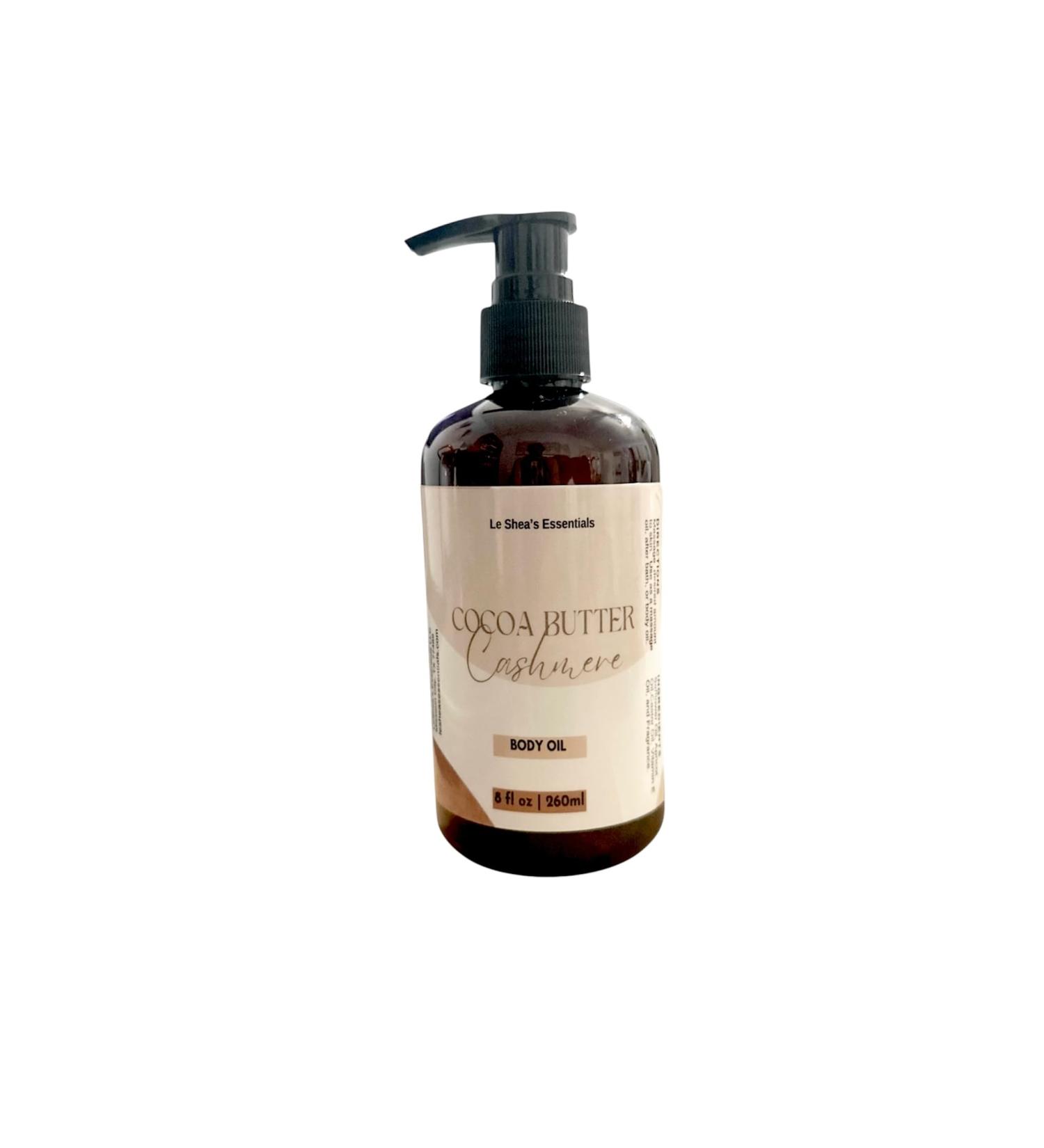 LE SHEA Cocoa Butter Cashmere Scented Body Oil Apricot Sensitive Skin Care Moisturizer Vegan Bath Shower Condition Dry Hand Feet Massage Cuticle Nail 8 oz 8 Ounce - Buy Online on GoSupps.com