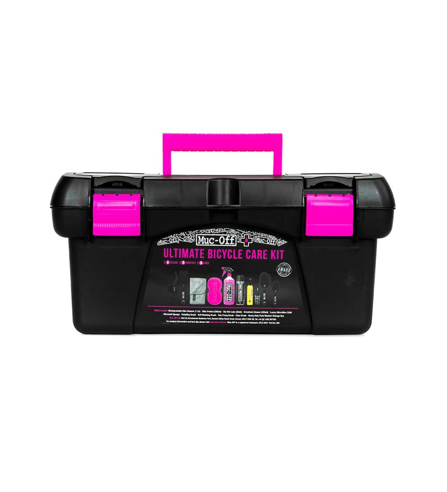 Muc Off Ultimate Bicycle Cleaning Kit - Complete Bike Care Kit with Cleaner, Protectant, Lube, and Brushes - Buy Online on GoSupps.com