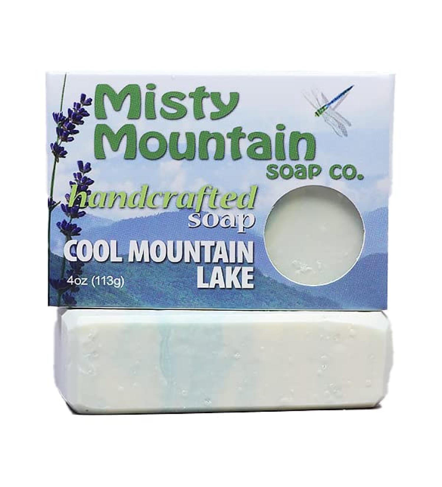 Cool Mountain Lake Handcrafted Bar Soap by Misty Mountain Soap Co. - Buy Online on GoSupps.com
