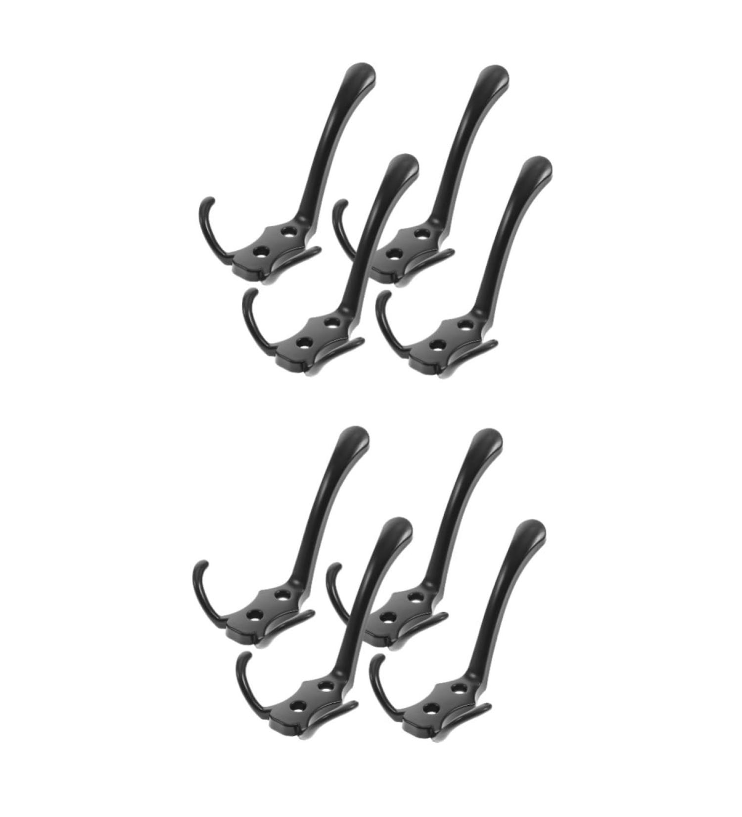 Alipis 8 Pcs Clothes Hook Wall Mount Clothing Rack Black Towel Holder Hooks Hanger Hook Nordic Ledge - Buy Online on GoSupps.com