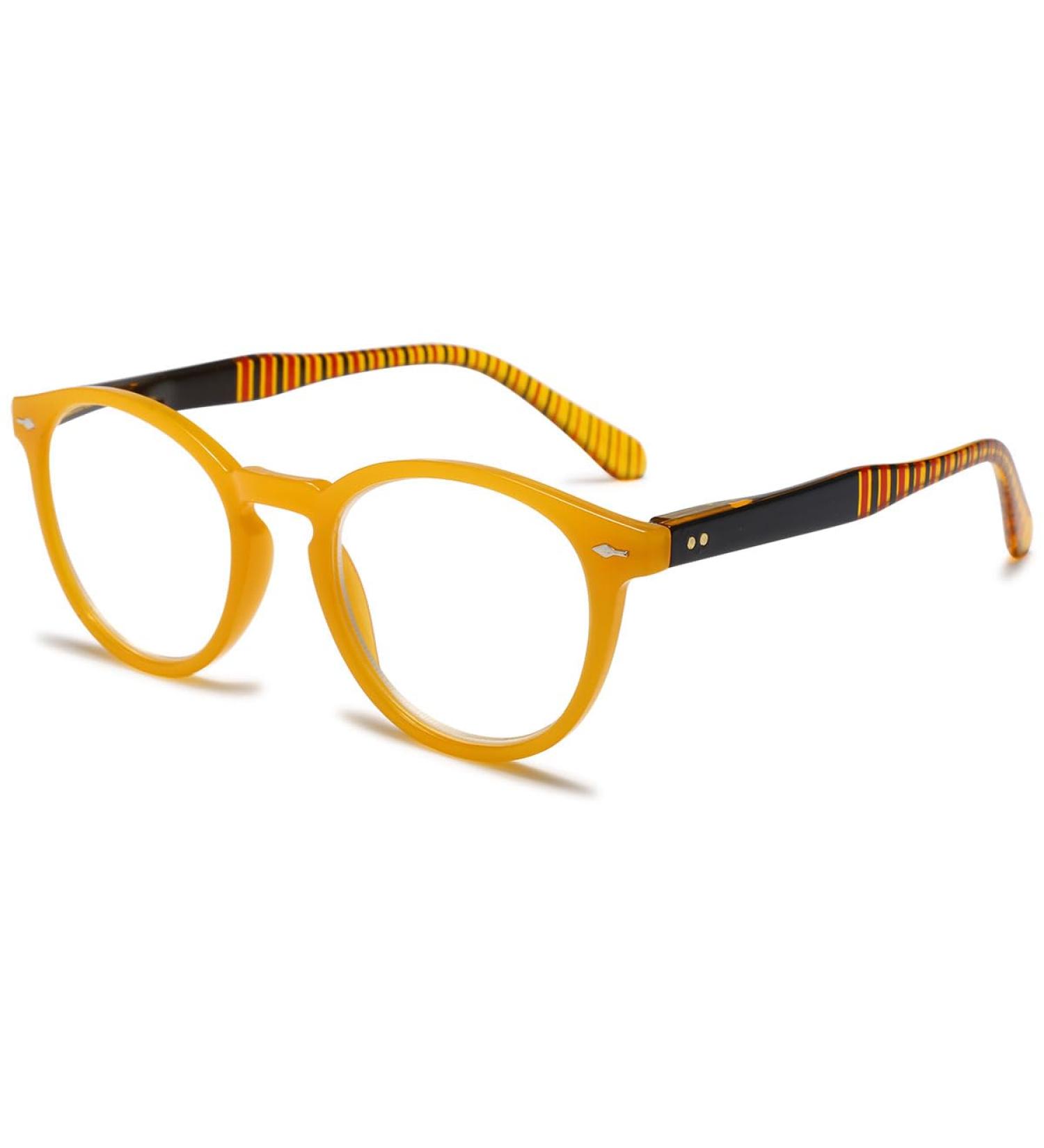 Koosufa Modern Round Reading Glasses for Men - Lightweight Anti-Fatigue Eyewear with Strength Options 1.0 to 4.0 - International Shipping Available - Buy Online on GoSupps.com