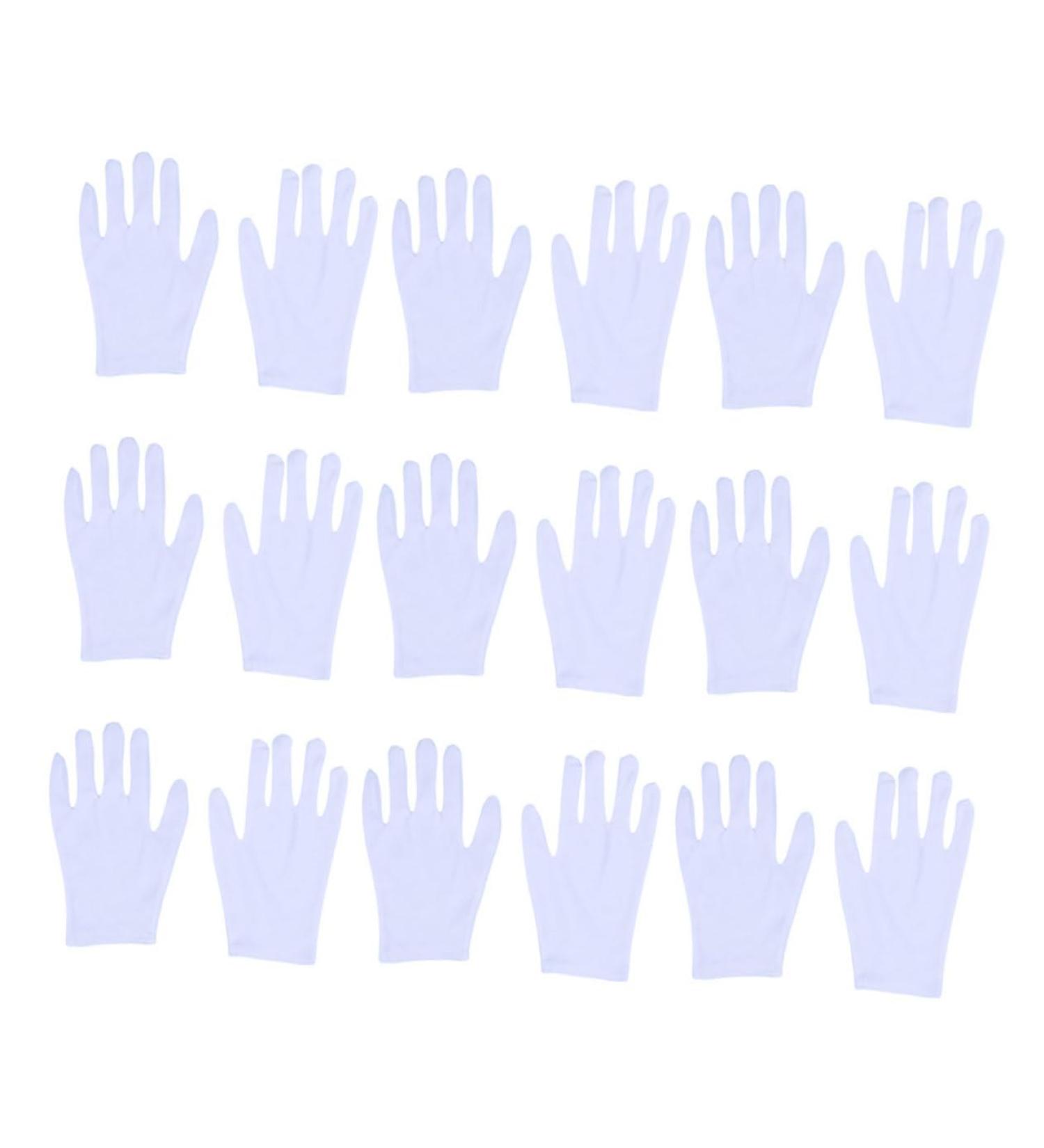 12 Pairs Working for Women White Cotton Gloves Women Work for Women Elastic Cotton Gloves Cotton for Dry Hands Cotton Work Beauty Work Liner Womens Pan Beads White Gloves/346 - Buy Online on GoSupps.com