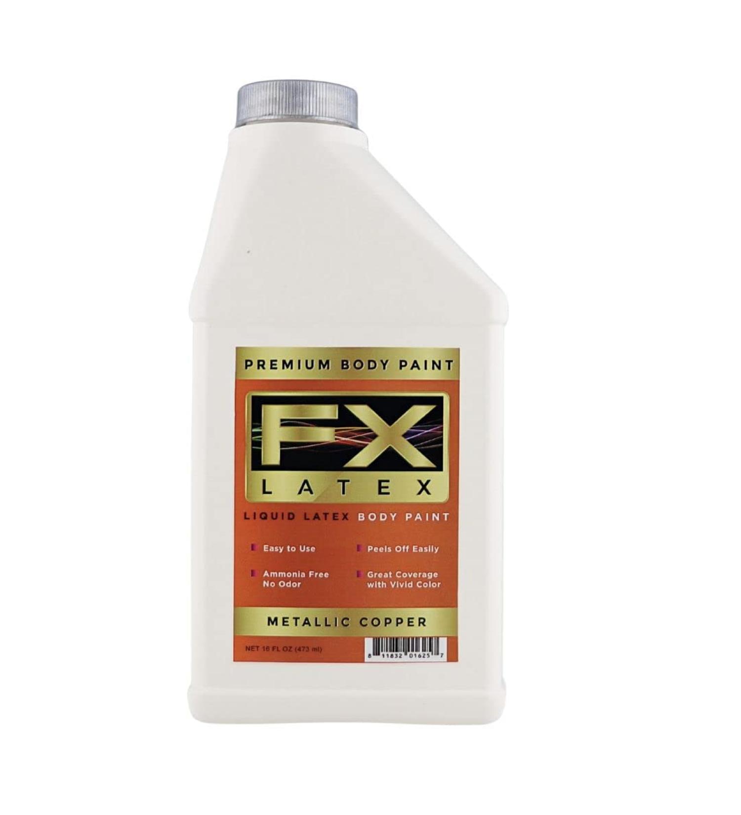 Liquid Latex Fashions - Ammonia Free Metallic Copper Face Paint for Kids & Adults | 16 oz - Perfect for Artwork School Plays Cosplays & Concerts - Buy Online on GoSupps.com