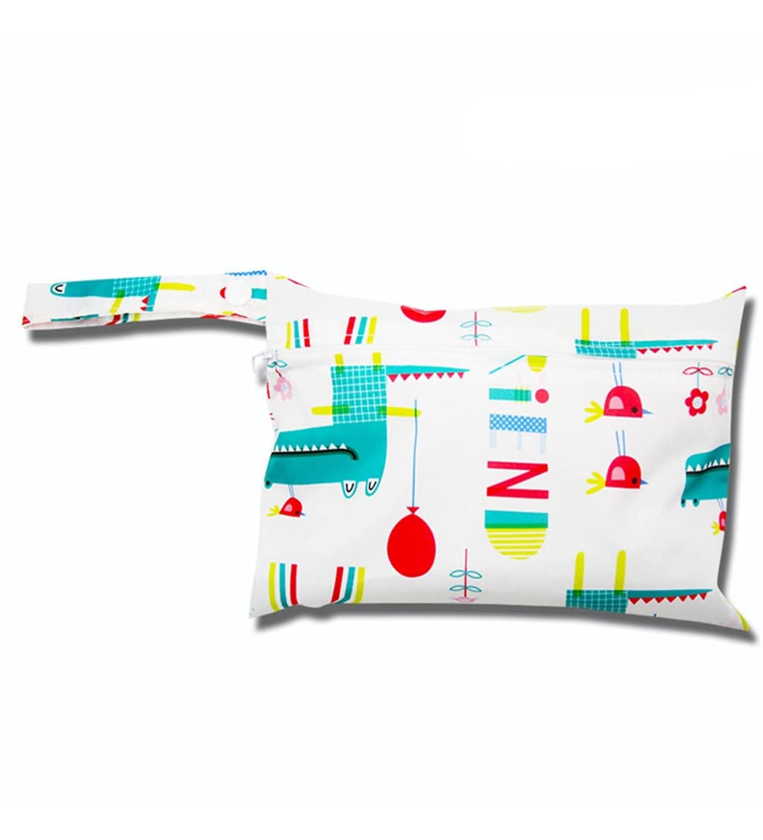 Egurs Wetbag Waterproof Reusable Diaper Bag - Crocodile Design (22x15cm) | International Shipping Available - Buy Online on GoSupps.com