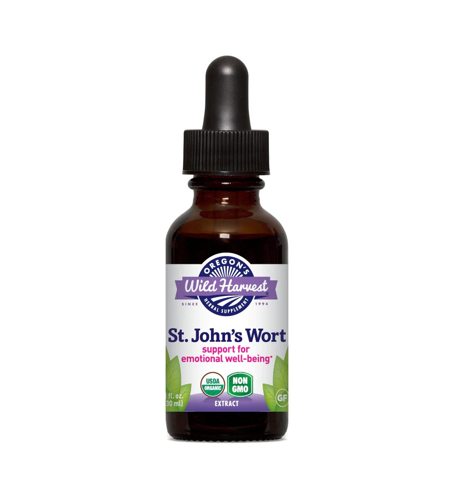 Oregon's Wild Harvest 1:1 Fresh Organic St. John's Wort Extract 1 Fluid Ounce