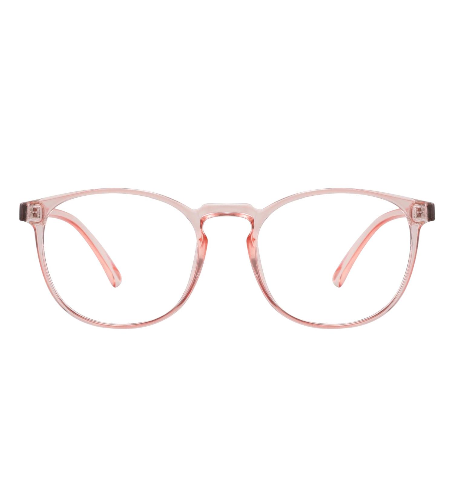 Przene Blue Light Blocking Glasses - Retro Round Computer Glasses for Women & Men - Stylish Pink Design - Buy Online on GoSupps.com