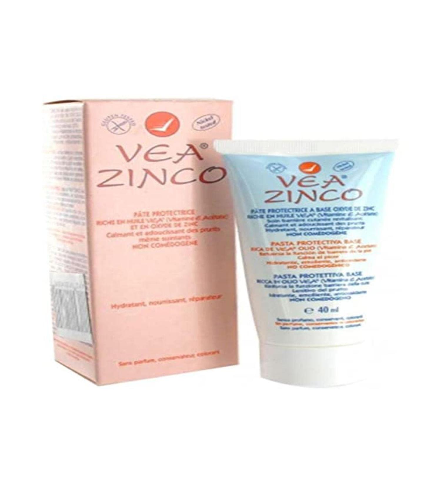 VEA Zinc Lipopasta Protective Base - Non-comedogenic 40ml