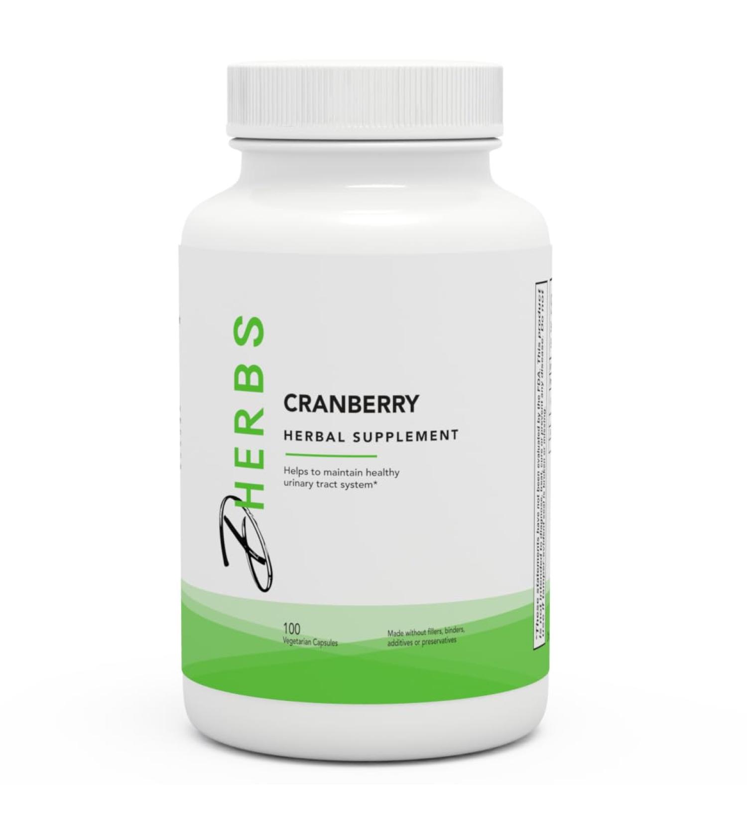 Dherbs Cranberry 100-Count Bottle