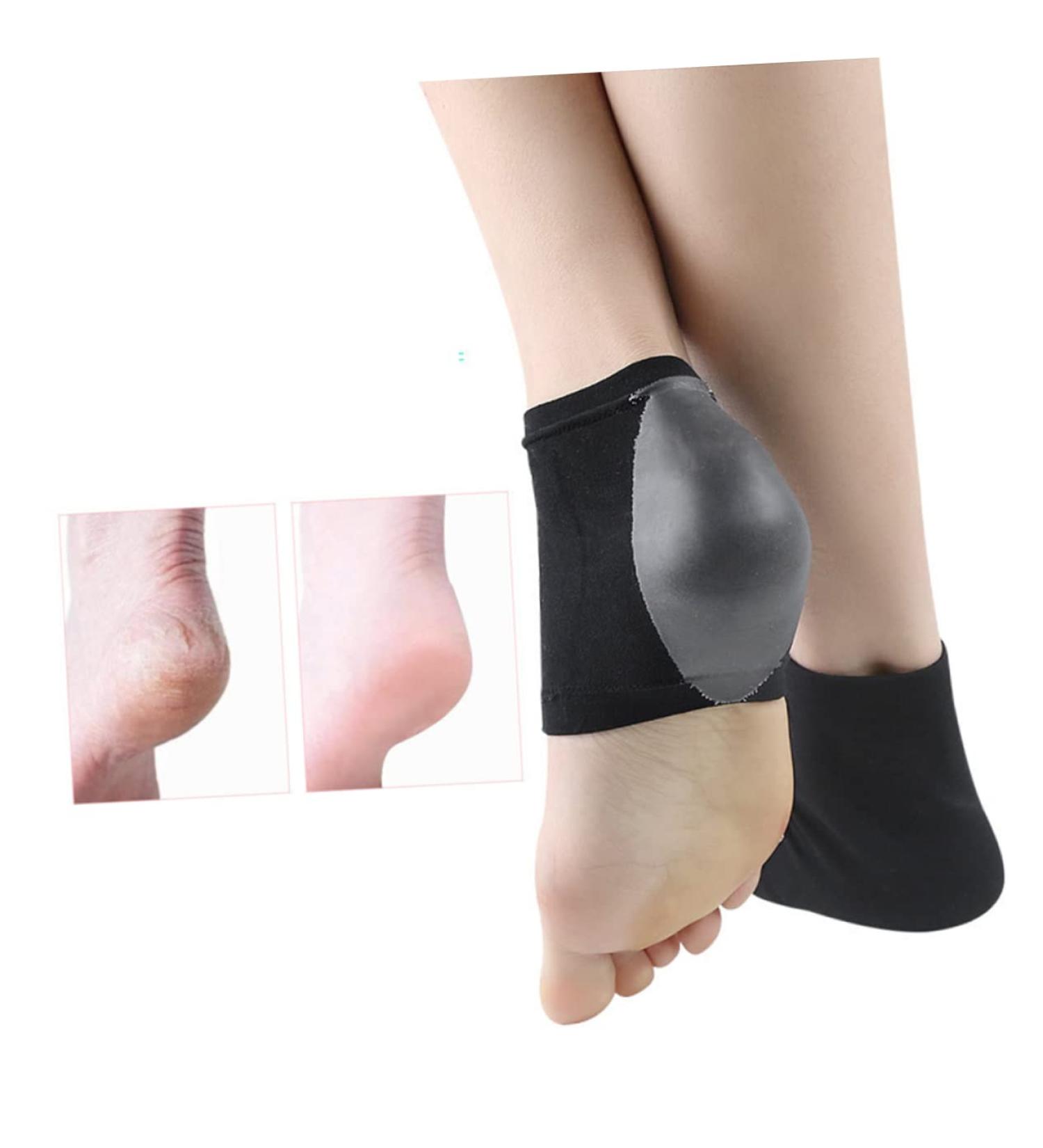 minkissy 1 Pair High Heel Shoes Heel Socks Heel Sleeves for Cracked Heels Heel Care Socks Foot Sleeve Socks with Pad Plantar Sock Arch Support Sleeves Spa Men and Women Dry Skin 10.5*8.5cm - Buy Online on GoSupps.com