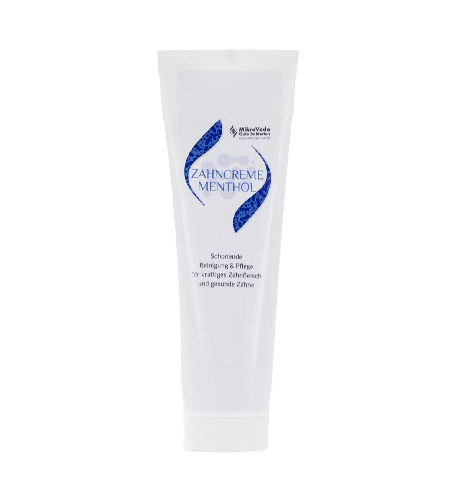 MikroVeda Toothpaste Menthol 50 ml - Fluoride-Free Strong Gums & Healthy Teeth Care - Buy Online on GoSupps.com