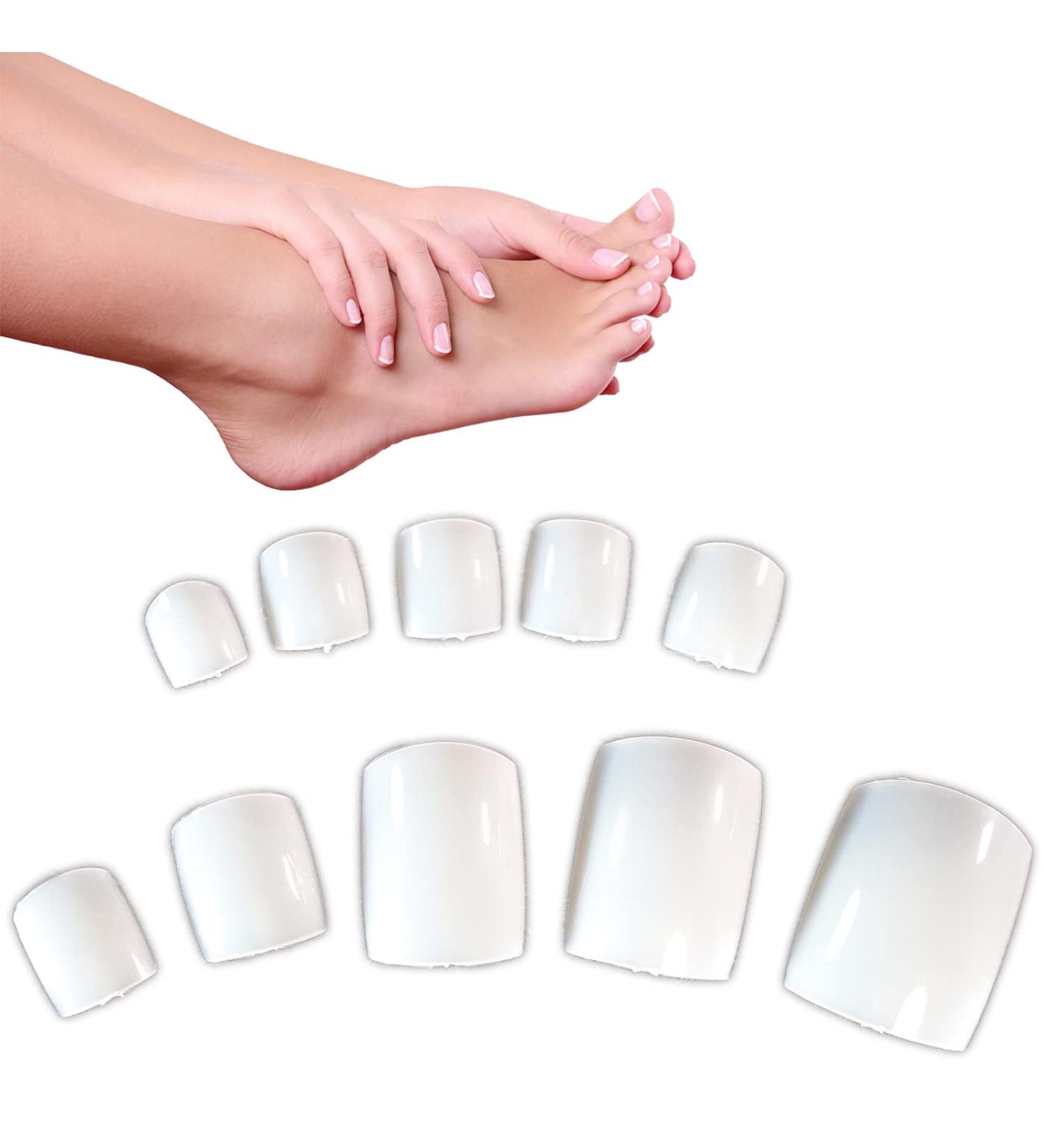 500pcs Natural French Acrylic Artificial Toenails Tips | High-Quality Nail Art for Perfect Manicure | Fast International Shipping - Buy Online on GoSupps.com