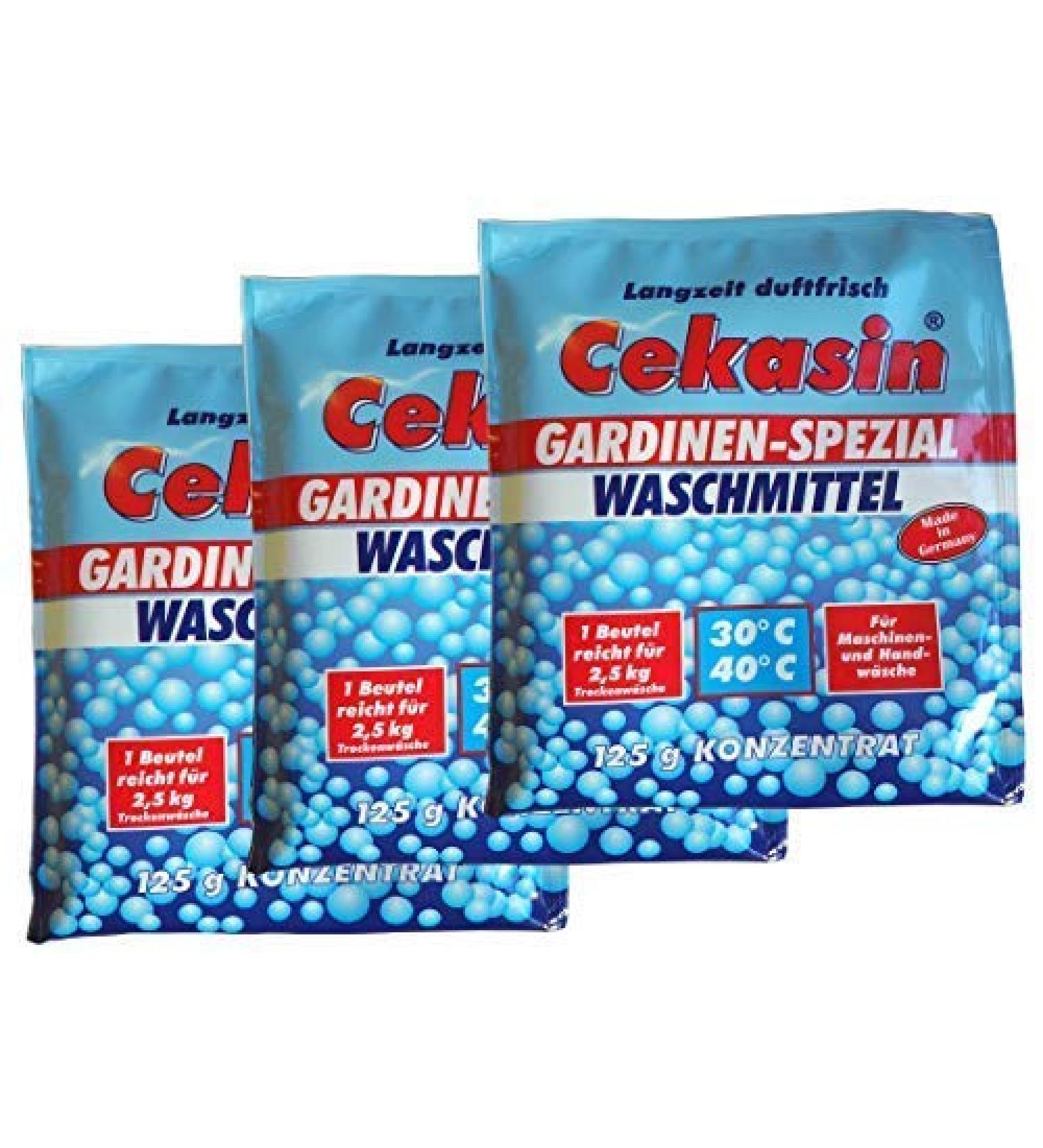 18 x Cekasin Curtain Special Detergent Concentrate 125g Brightener Washing Powder