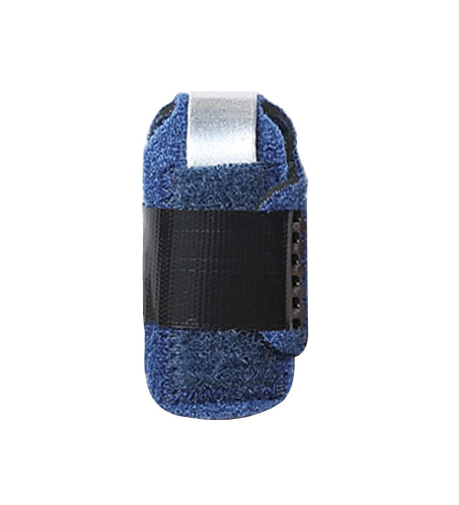 MiOYOOW Toe Splint - Wear Resistant Straightener for Crooked, Hammer, Bent, Claw, and Overlapping Toes - Blue Left (One Size) - Buy Online on GoSupps.com