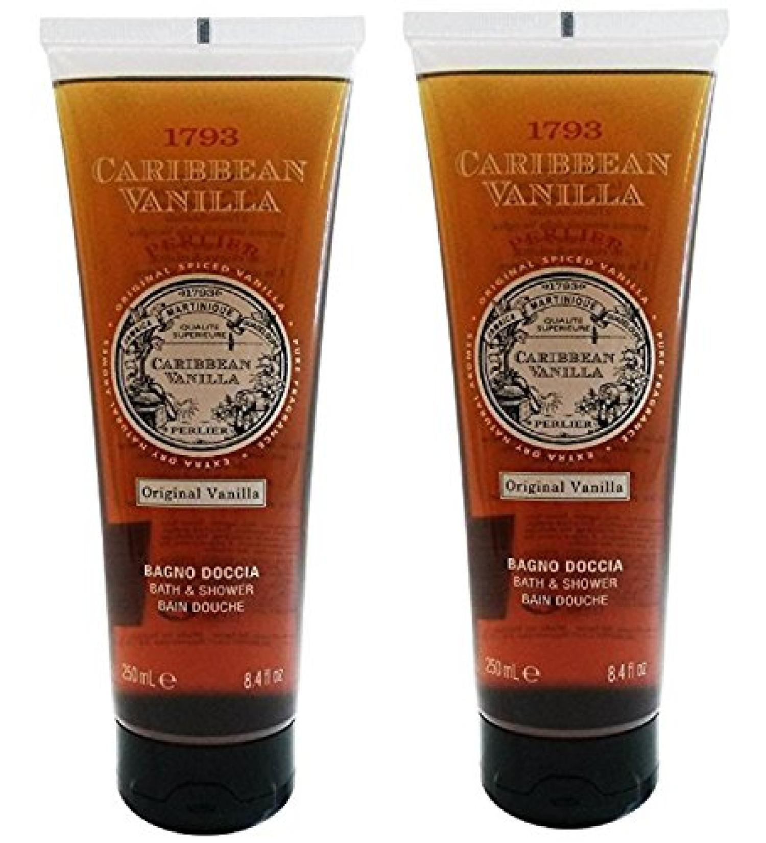 Perlier:"1783 Caribbean Vanilla" Bath & Shower Original Vanilla Scent 8.4 Fluid Ounces (250mL) Bottle (Pack of 2) Italian Import  - Buy Online on GoSupps.com