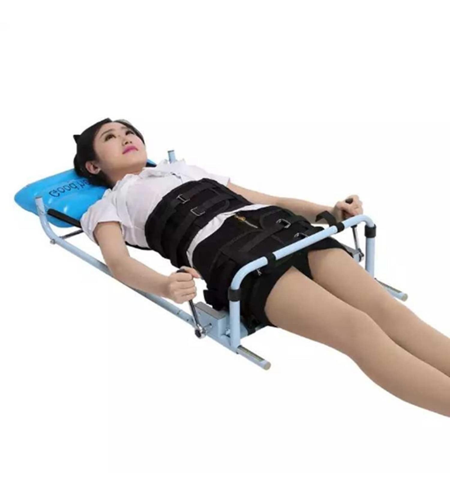 Back Lumbar Traction Device Home Use Cervical Spine Extension Stretcher Device Relieving Neck & Lumbar Spondylosis with Inflatable Pillow Decoration - Buy Online on GoSupps.com
