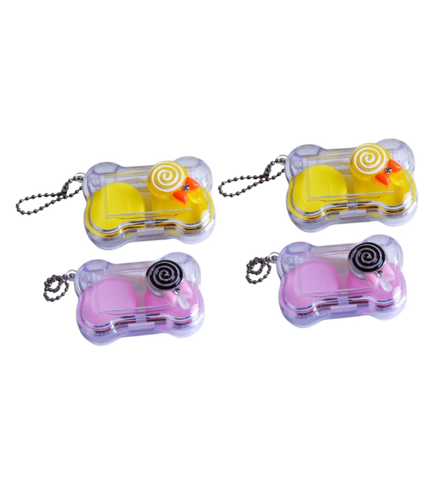 JECOMPRIS Contact Lens Case Cute Travel Container for Lenses Makeup Lens Holder & Removal Tool Compact & Lightweight for Easy International Shipping - Buy Online on GoSupps.com