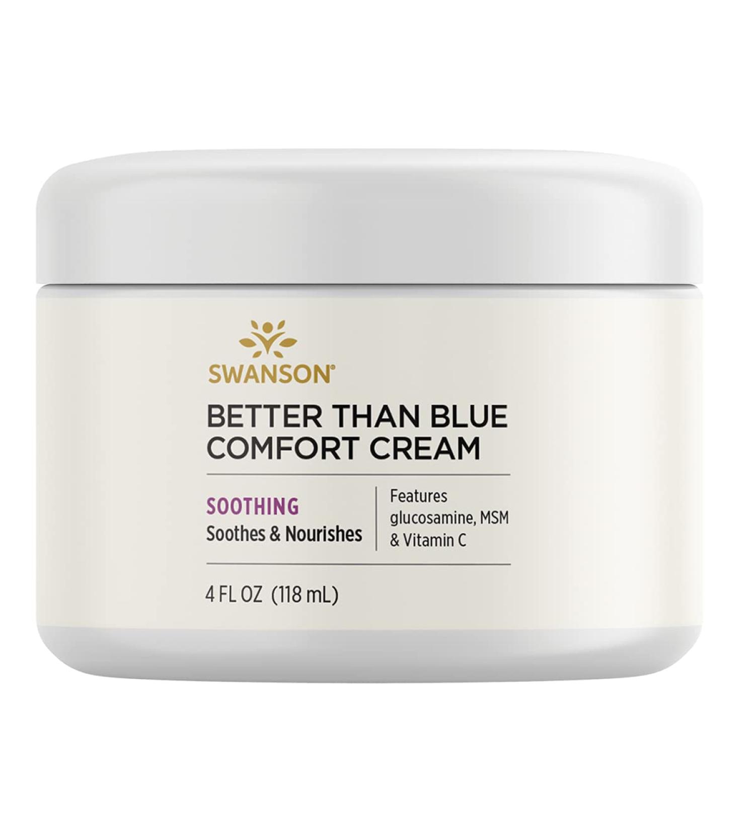 Swanson Better Than Blue Cream - 4 Fl Oz (118 ml) for Pain Relief | International Shipping Available - Buy Online on GoSupps.com