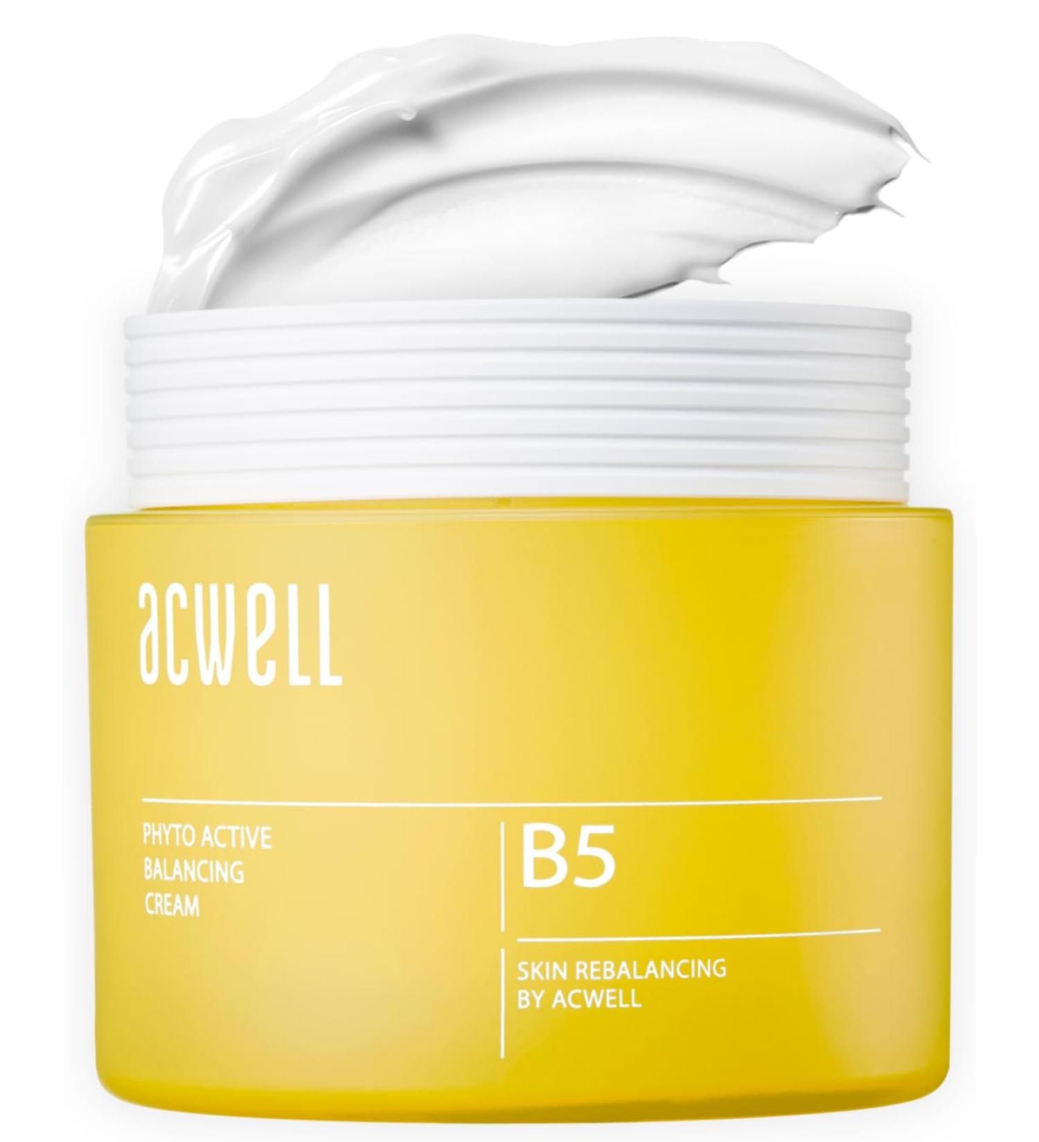 ACWELL Phyto Active Balancing Intensive Hydrating Facial Moisturizer Cream 55g - With Amino Acid for Skin Tightening Anti-Wrinkle Face Cream for Skin Restoring Moisture Barrier - Buy Online on GoSupps.com