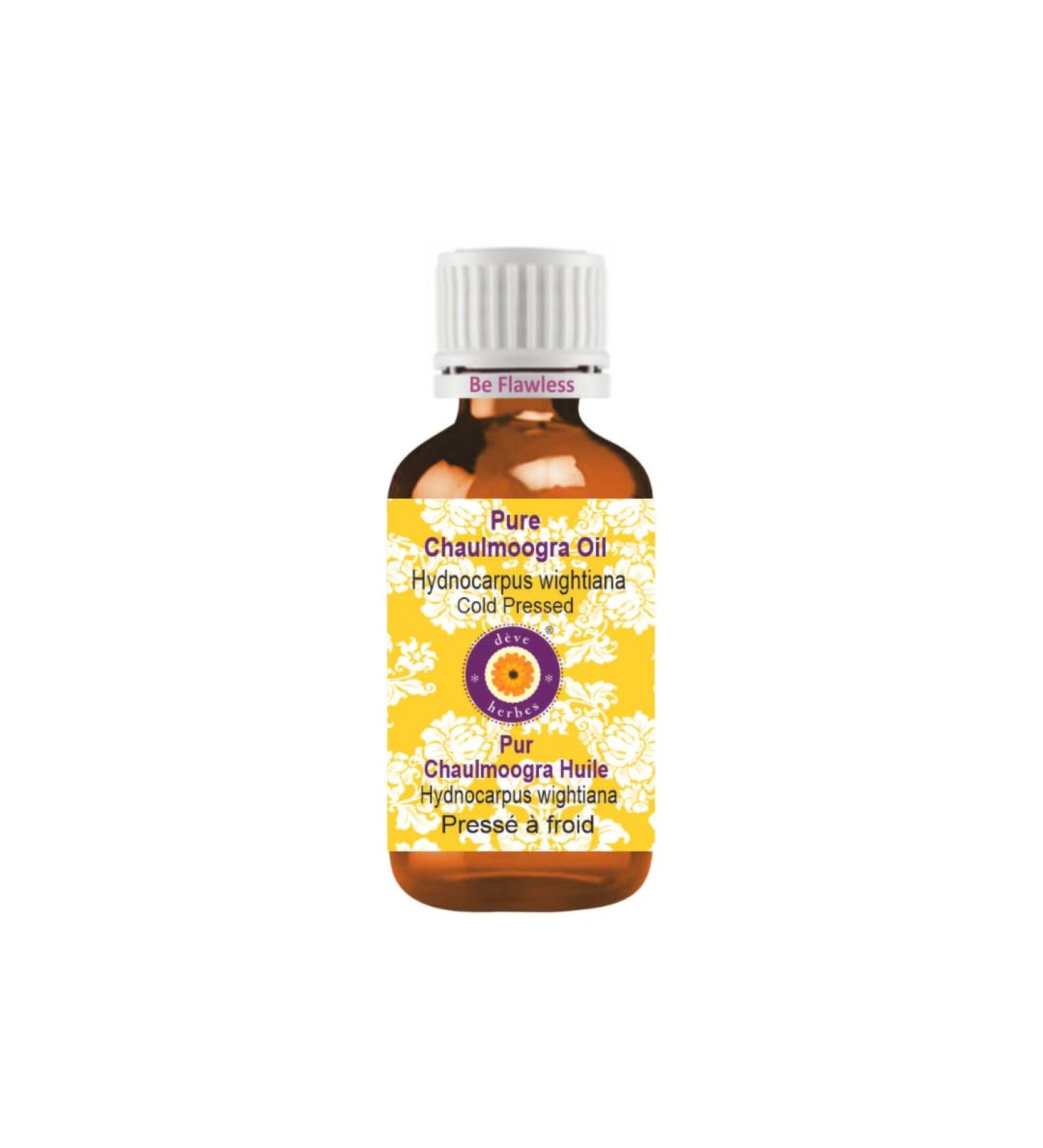 Pure Chaulmoogra Oil 100% Natural Therapeutic Grade - 15ml Cold Pressed | d ve herbes International Shipping - Buy Online on GoSupps.com