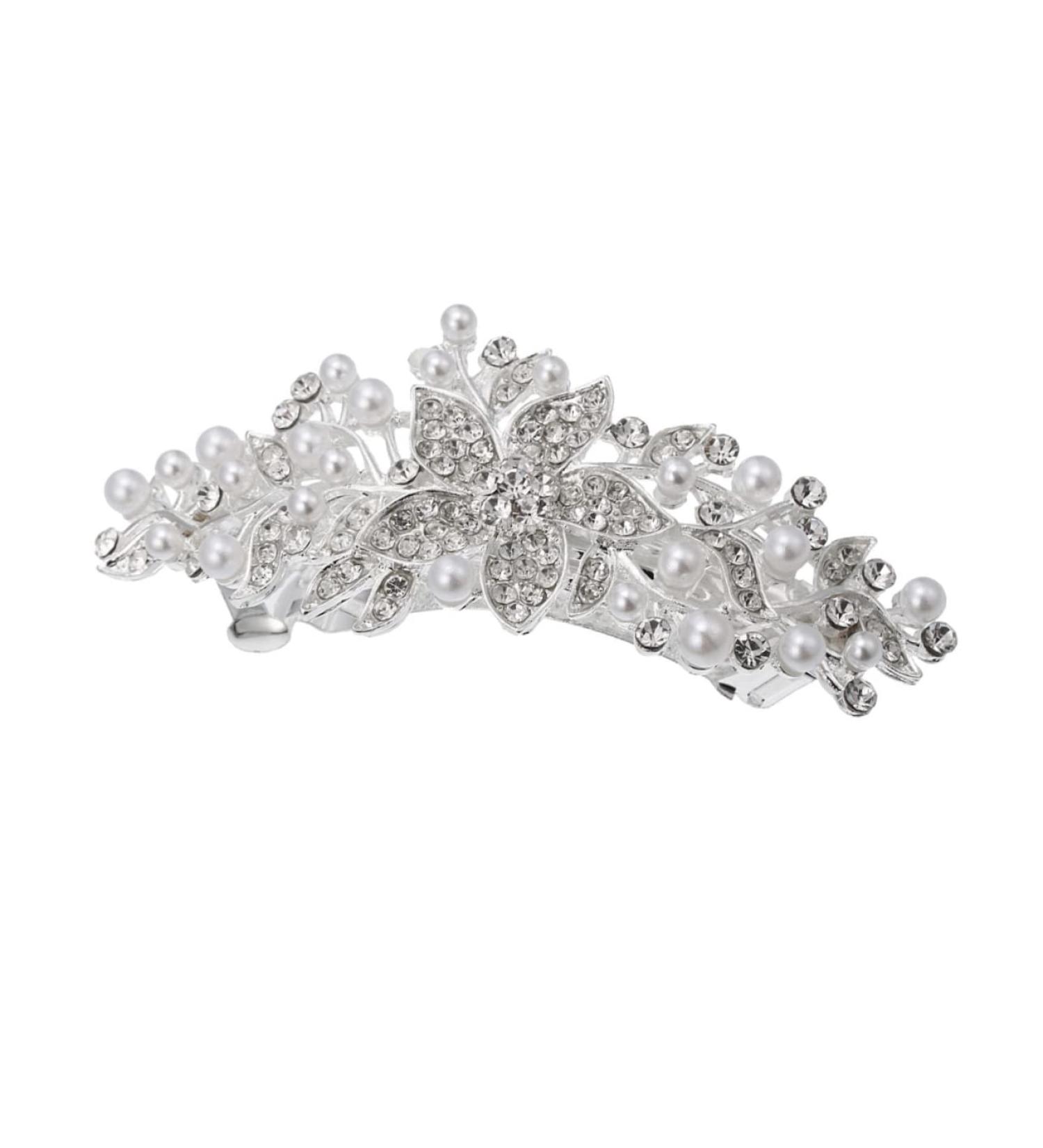 BELLIFFY Rhinestone Hair Clip Flower Hair Clip Hair Barrettes for Women Thick Hair Girl Headdress Hair Accessory Hairpin for Women Womens Barrettes for Hair Hair Clips Dipper Iron - Buy Online on GoSupps.com