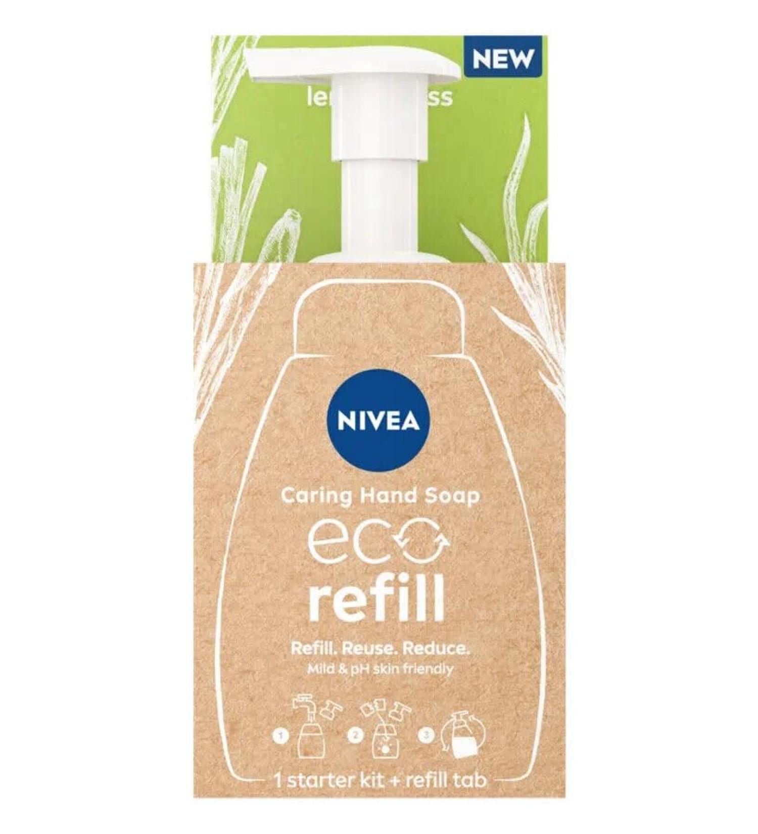 NIVEA Ecorefill Hand Soap Starter Kit Lemongrass 2ST - Buy Online on GoSupps.com