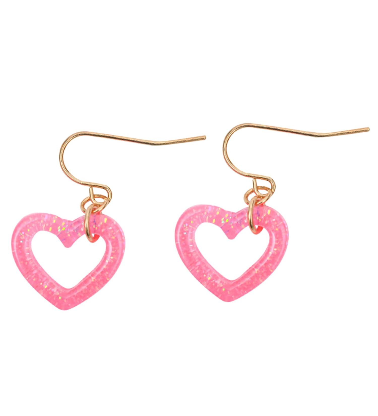 Feylie Hollow Heart Earrings - Stylish Acrylic Drop Earrings for Everyday & Special Occasions - Buy Online on GoSupps.com
