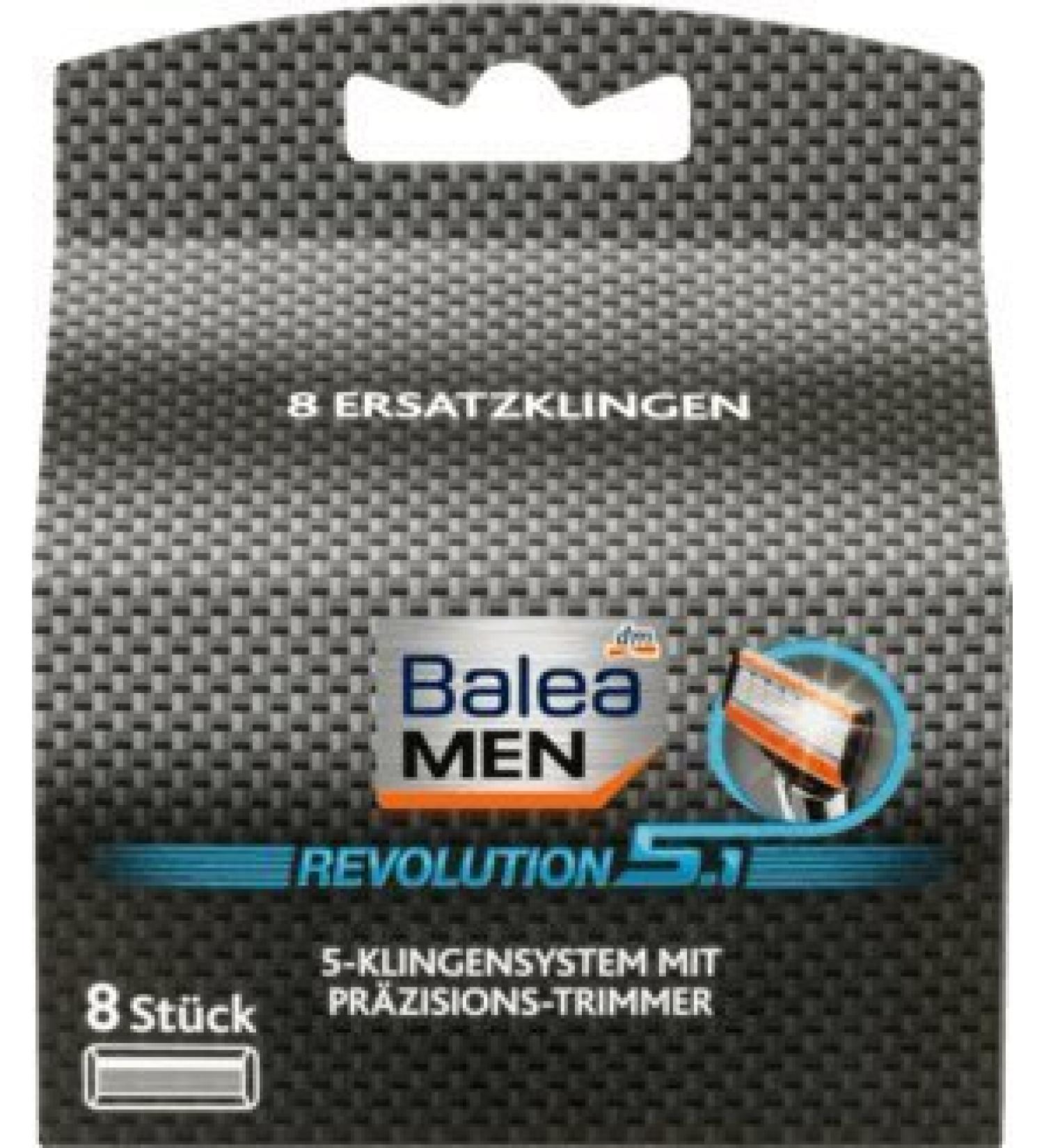 Balea MEN Revolution 5.1 razor blades 8 pieces - German product