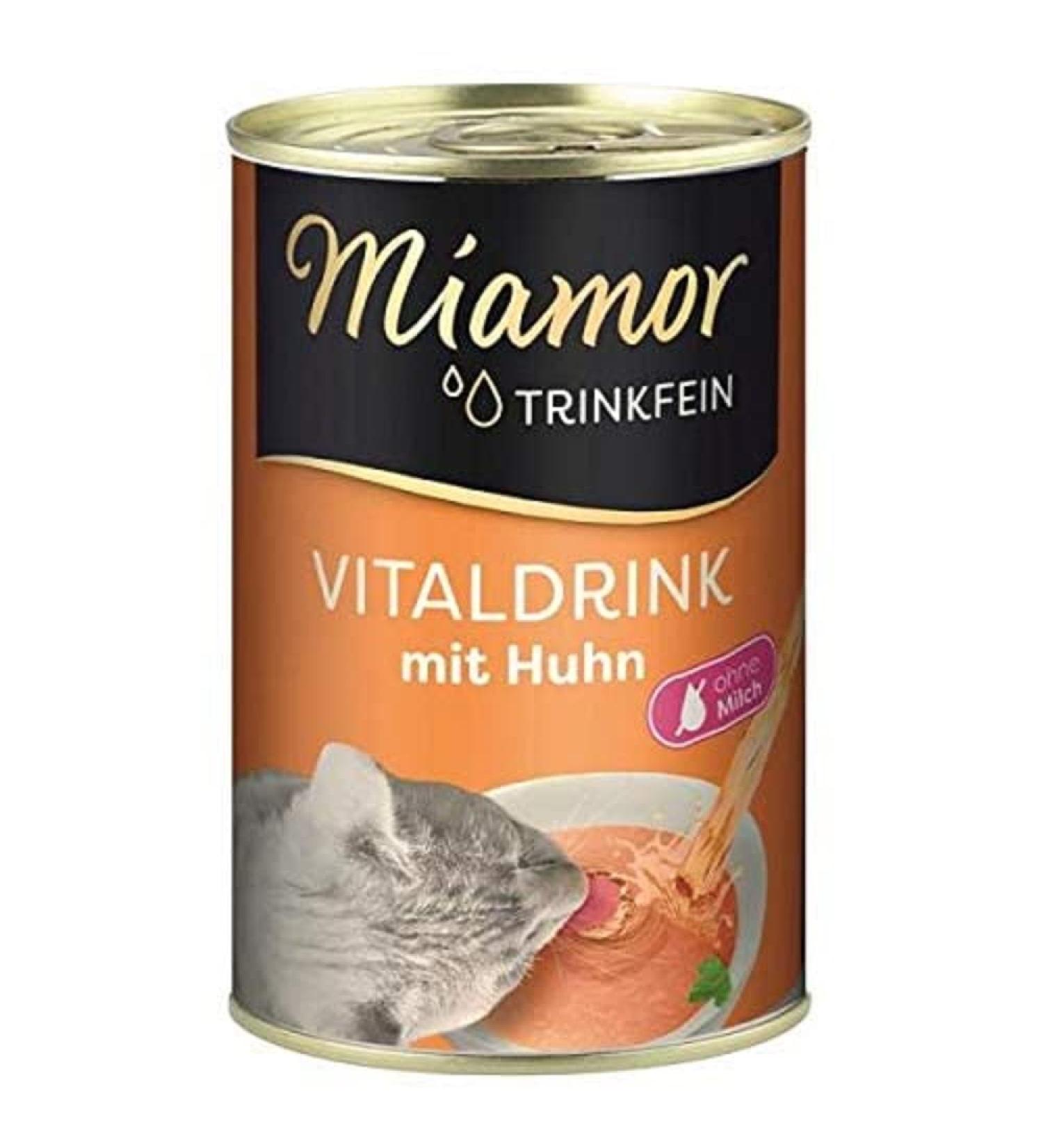 Miamor Trinkfein - Premium Vital Chicken Drink for Cats | 24 x 135ml - International Shipping Available - Buy Online on GoSupps.com