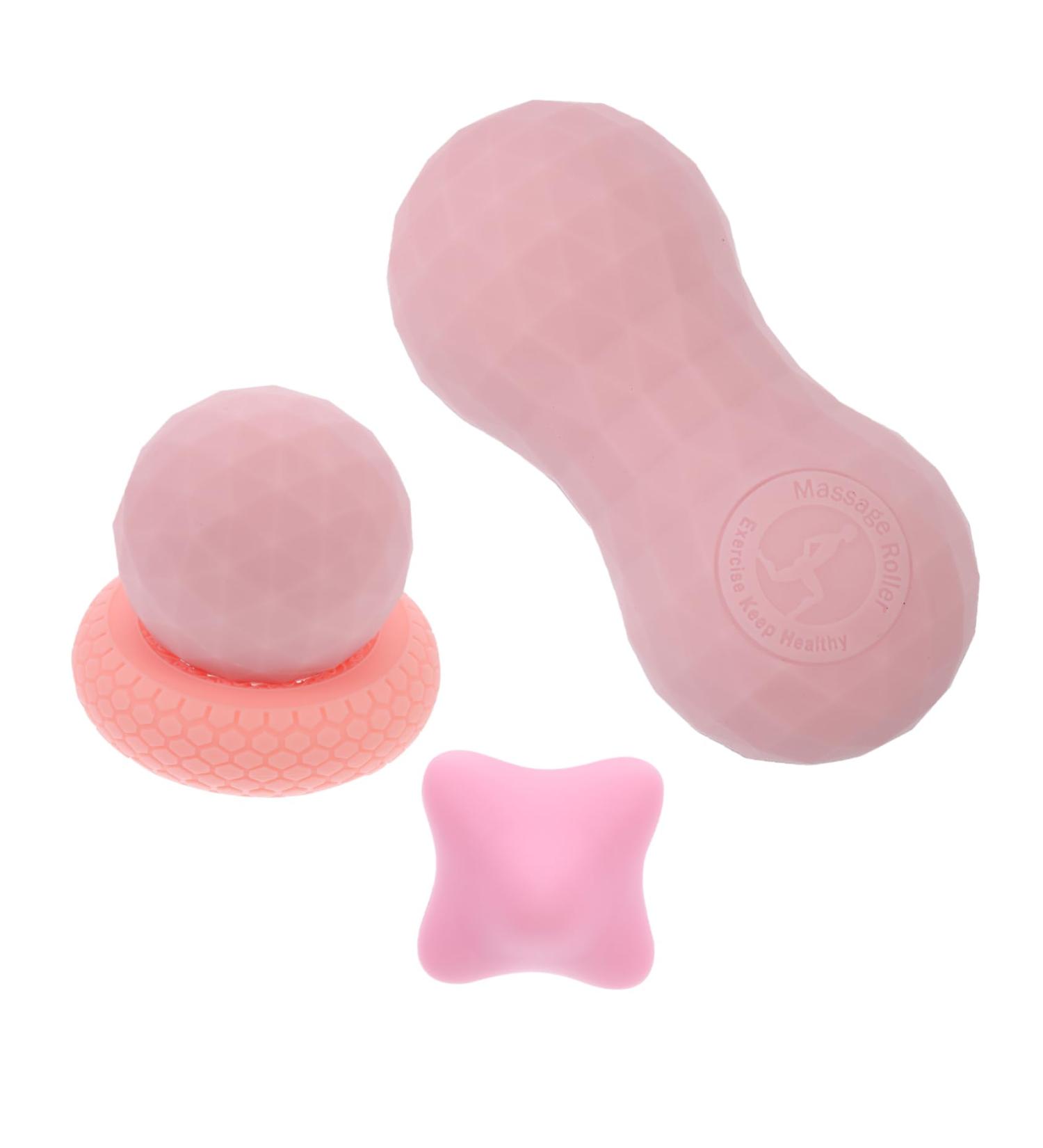 12 Foam Fascia Ball Roller Set | Deep Tissue Trigger Point Massage Balls for Pain Relief | 3-Pack (12x6x5cm) - Perfect for Muscle Therapy - Buy Online on GoSupps.com