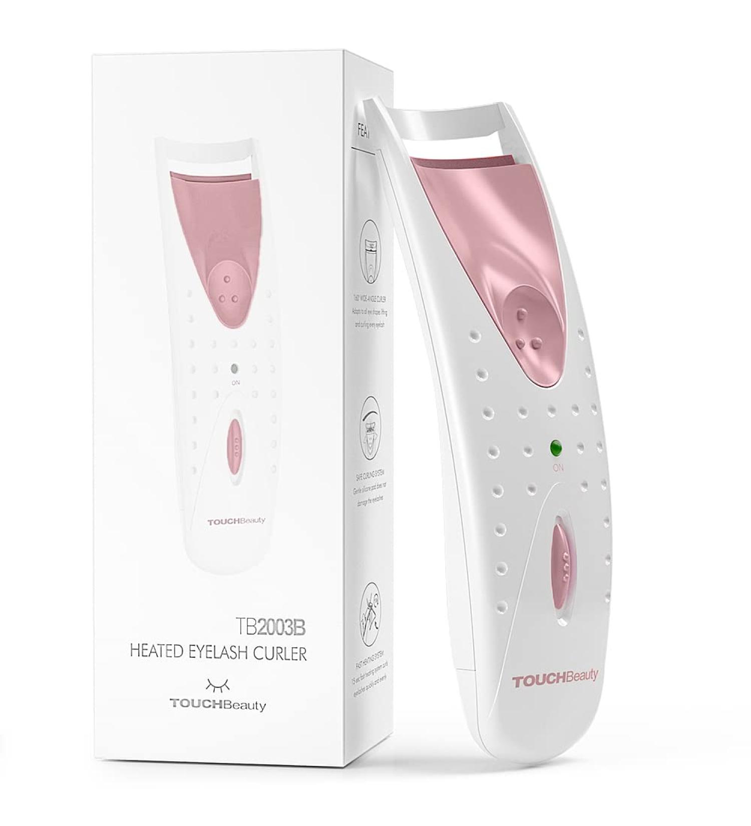 TOUCHBeauty Heated Eyelash Curler - Electric Makeup Tool for Long-Lasting Curls | AG-2003AP (Pink) - Buy Online on GoSupps.com