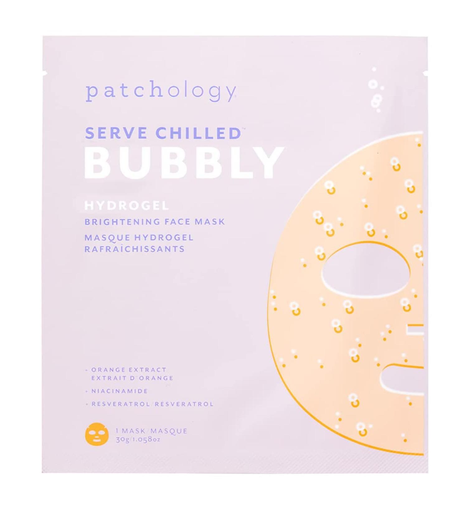 Patchology Brightening Gel Face Mask with Resveratrol and Niacinamide Bubbly - Hydrogel Face Mask - Buy Online on GoSupps.com