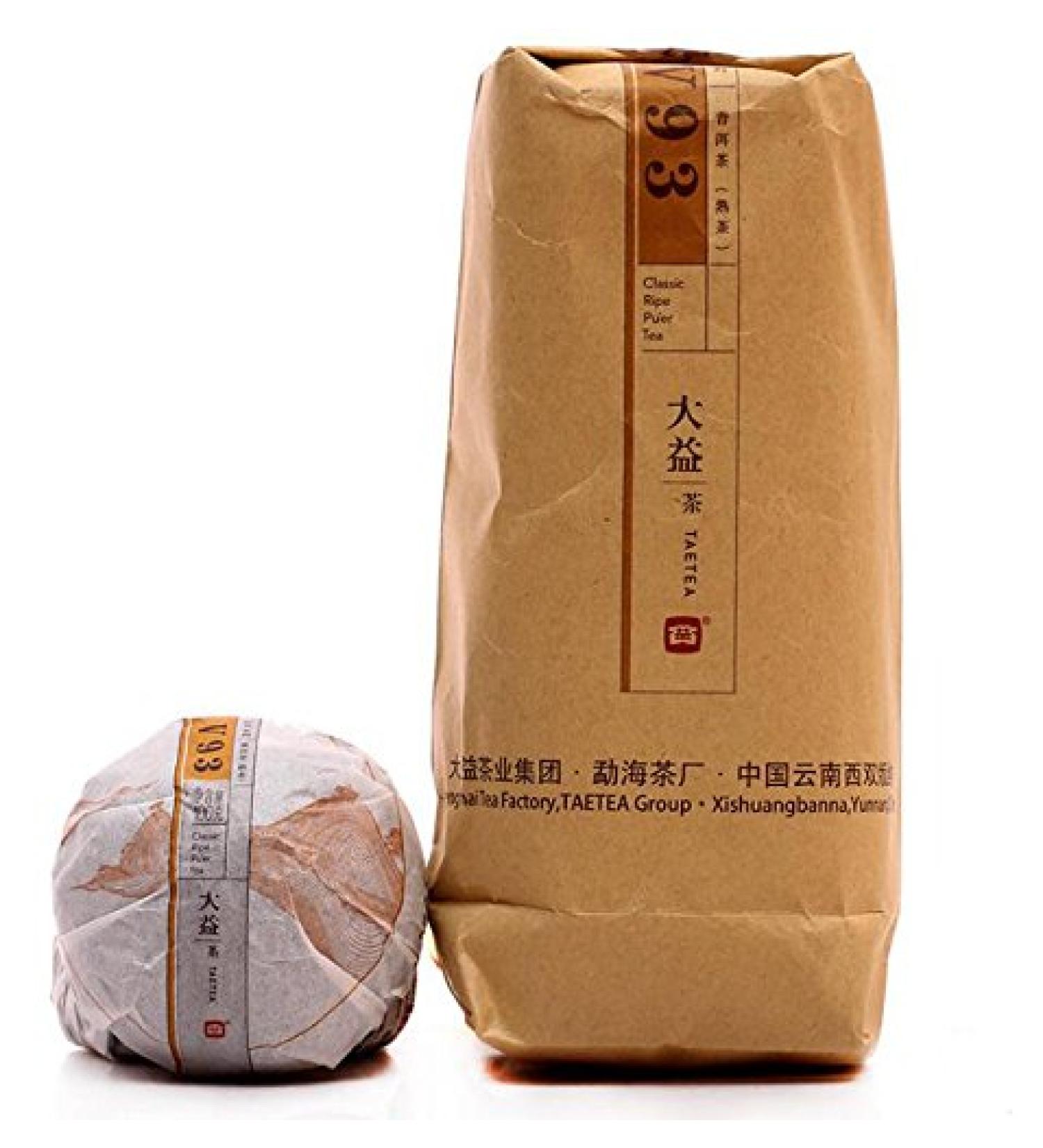 500g/5pcs 2017yr Menghai Dayi V93 Shu Tuo Cha Ripe Puerh Tea Black Puer Tea Cake - Buy Online on GoSupps.com