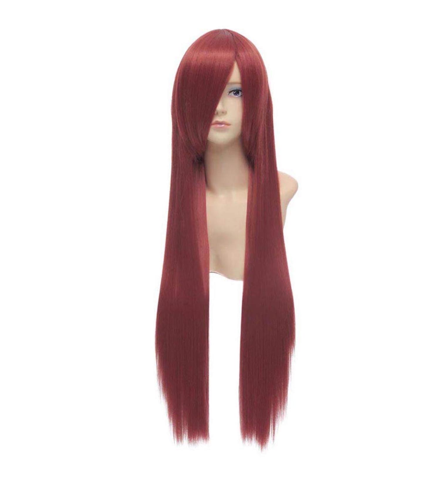 Buy Hong Shu Shukugan Shana Women's Long Straight Red Wig - Perfect for Anime Cosplay & Parties | International Shipping Available - Buy Online on GoSupps.com