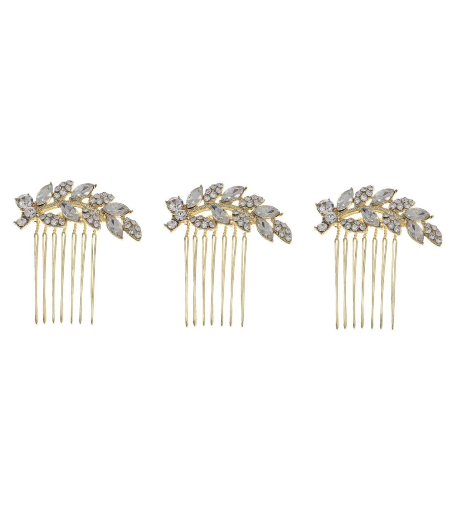 FRCOLOR 3 Pieces Comb Rhinestone Headdress Bridal Headpiece Hair Combs for Women Hair Accessories Tiara Hair Care Accessories Fashion Hairpin Rhinestones Headpiece - Buy Online on GoSupps.com