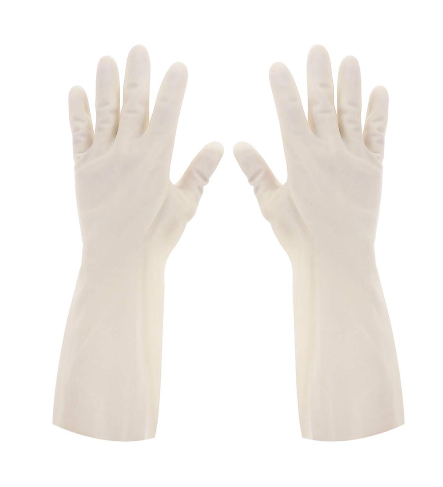 Milists Couple Dishwear - Durable Rubber Gloves for Kitchen Cleaning & Dishwashing | Household Essential | White (1 Sack) - Buy Online on GoSupps.com